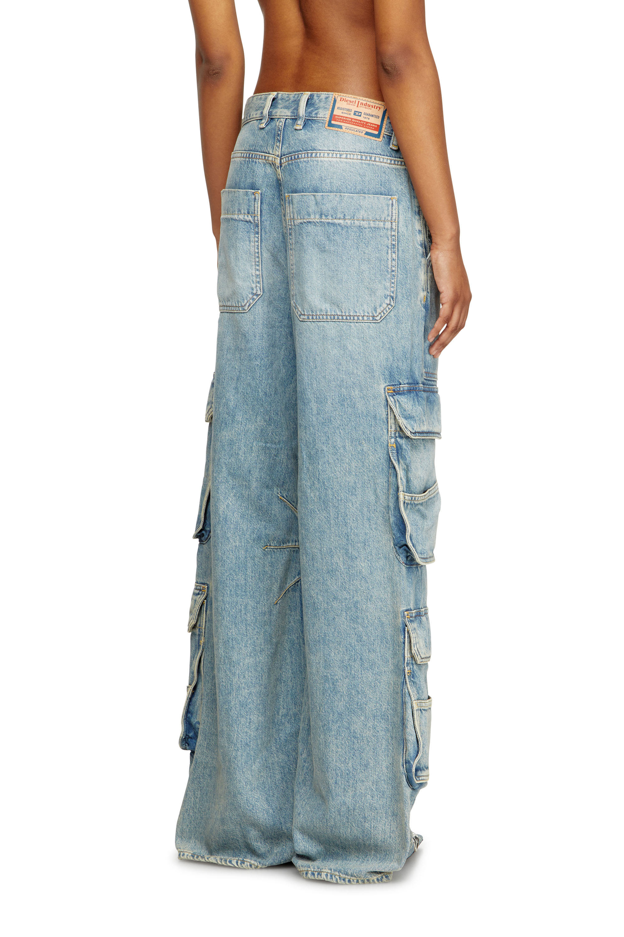 Diesel - Woman's Relaxed Jeans 1996 D-Sire 0DBCX, Light Blue - 4