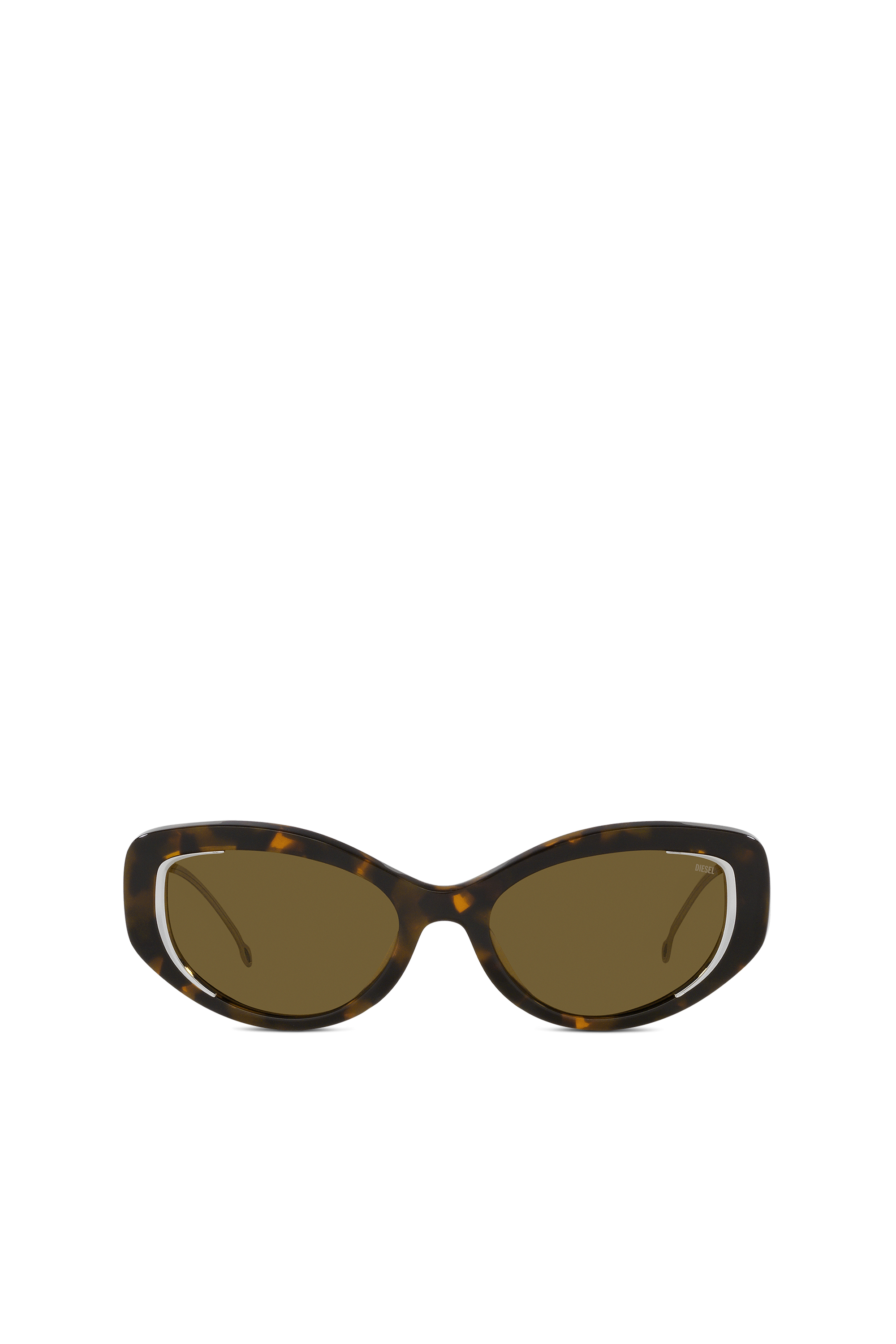 Diesel - 0DL2001, Unisex's Cat-eye style sunglasses in Brown - 1