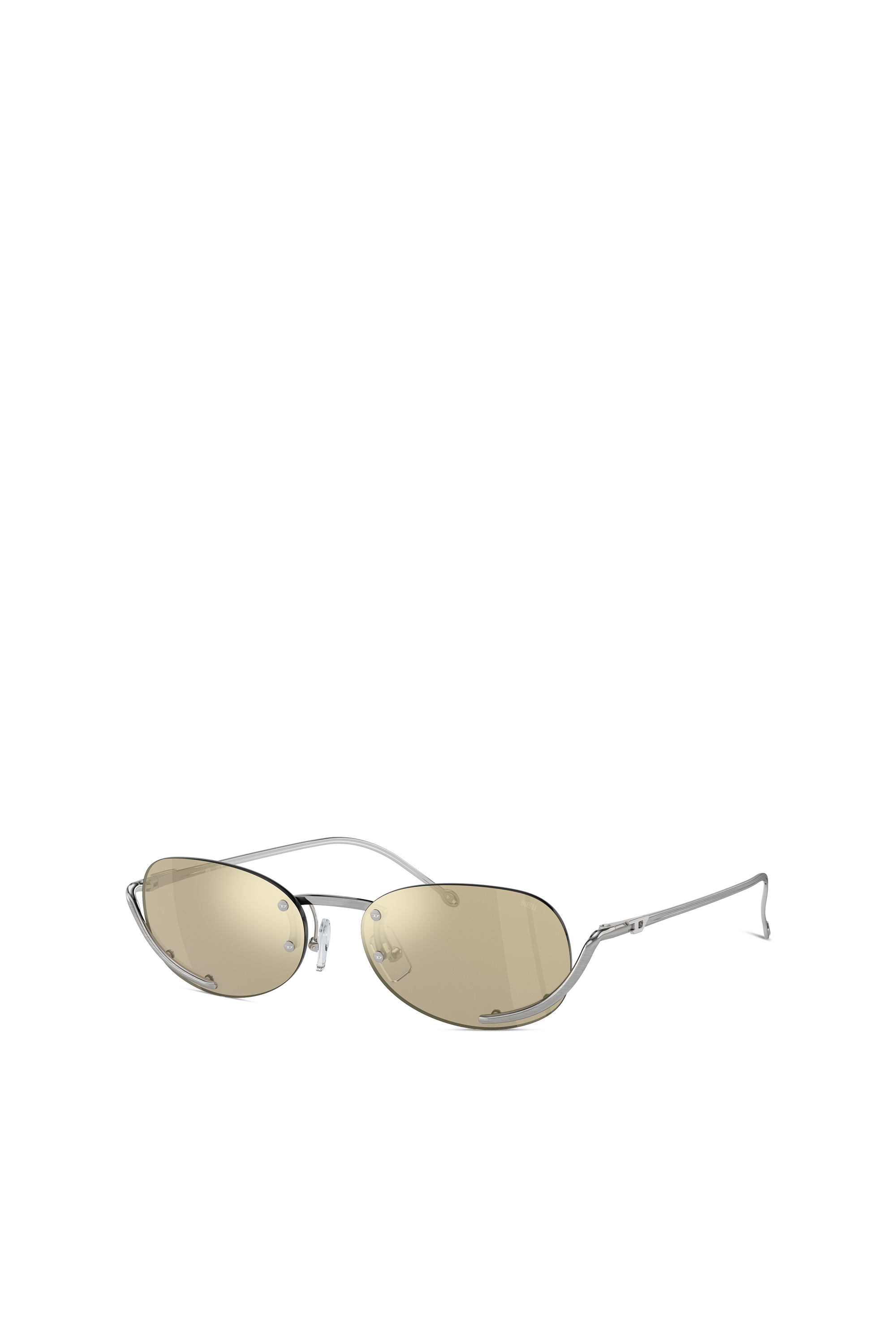 Diesel - 0DL1004, Unisex's Oval sunglasses in Yellow - 4