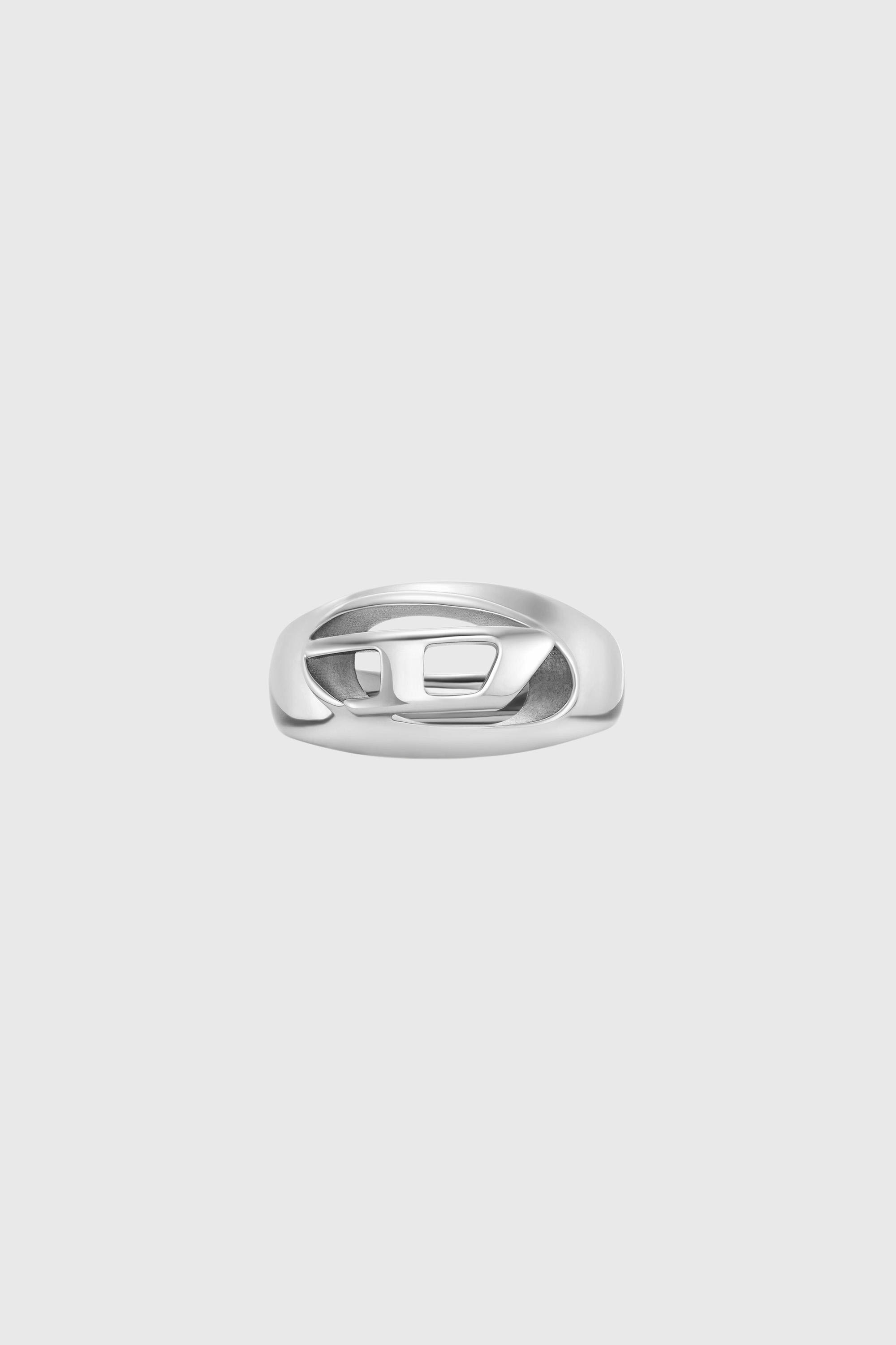 Diesel - DX1715040, Unisex's Stainless Steel Band Ring in Silver - 3