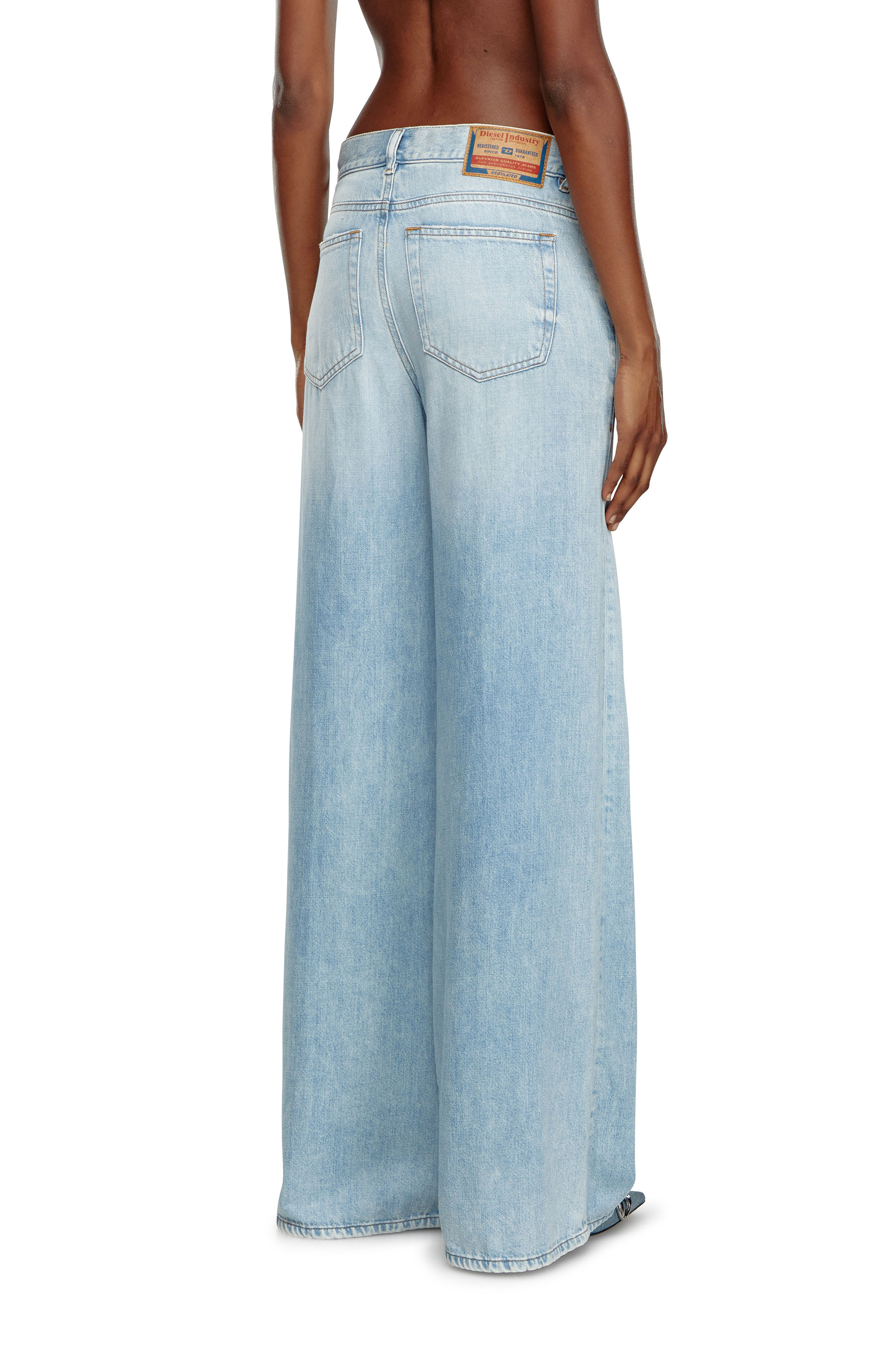 Diesel - Woman Bootcut and Flare Jeans 1978 D-Akemi 068MQ, Light Blue - Image 3