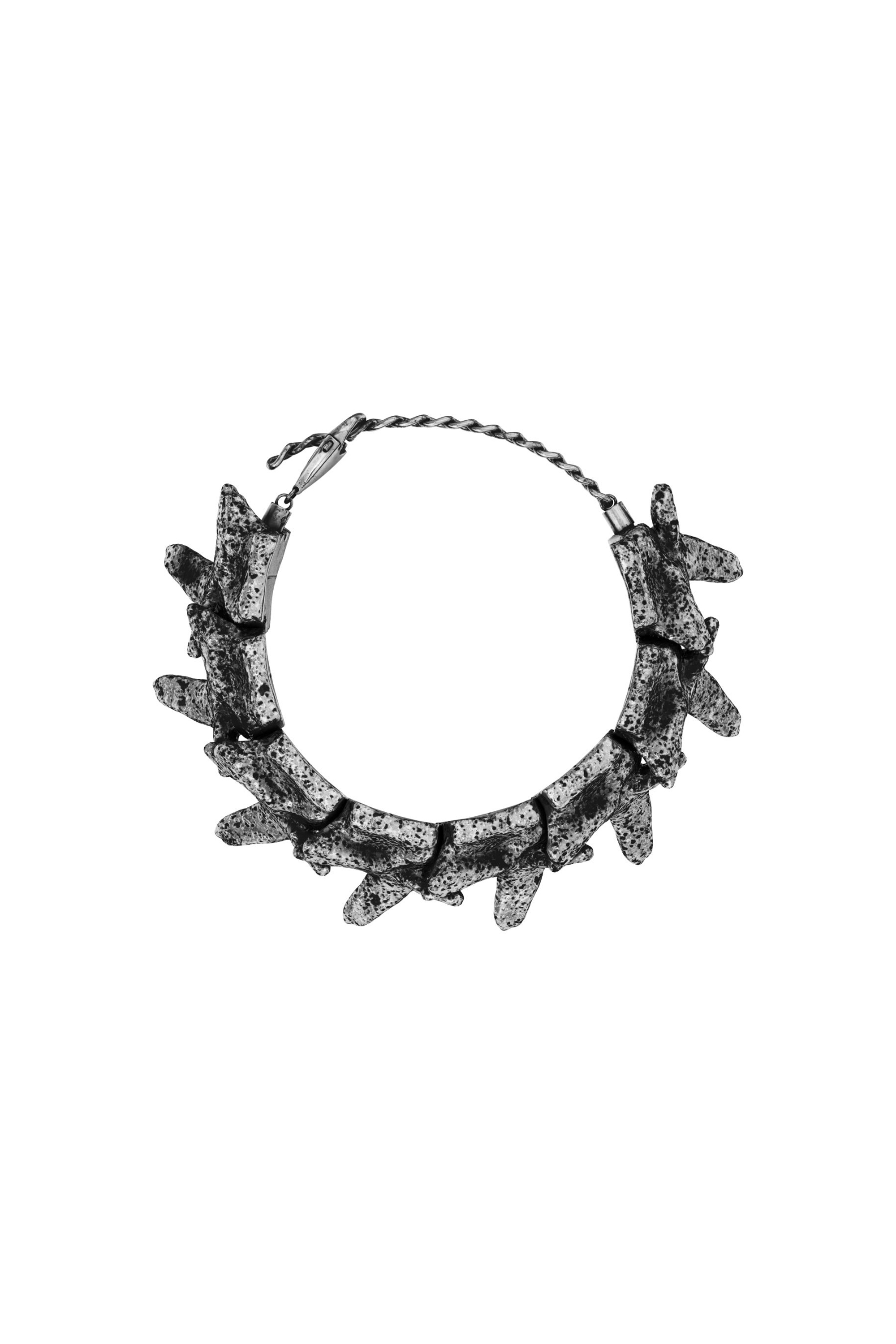 Diesel - DX1709040 JEWELLERY, Unisex's Silver-tone components bracelet in Dark grey - 1