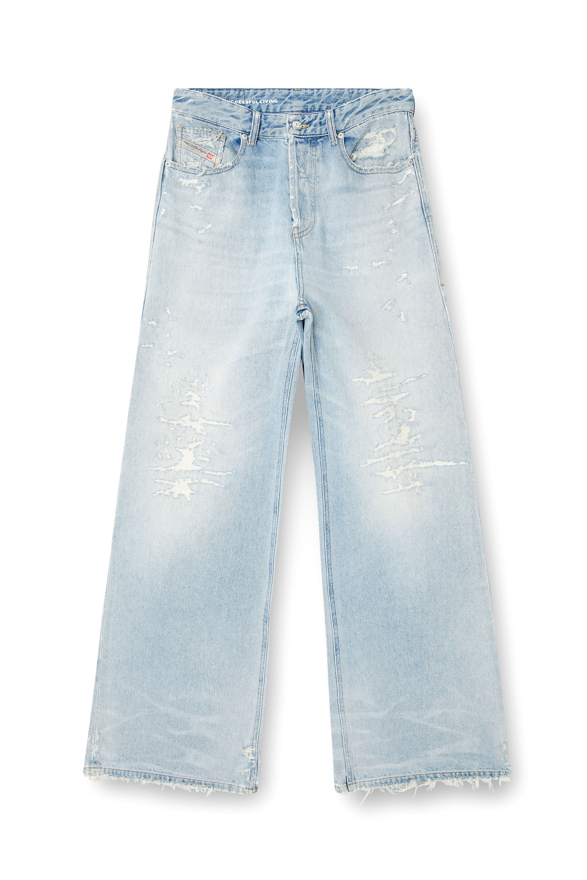 Relaxed Jeans 1996 D-Sire 09M53, Light Blue Diesel - Woman's Relaxed Jeans 1996 D-Sire 09M53, Light Blue - 2