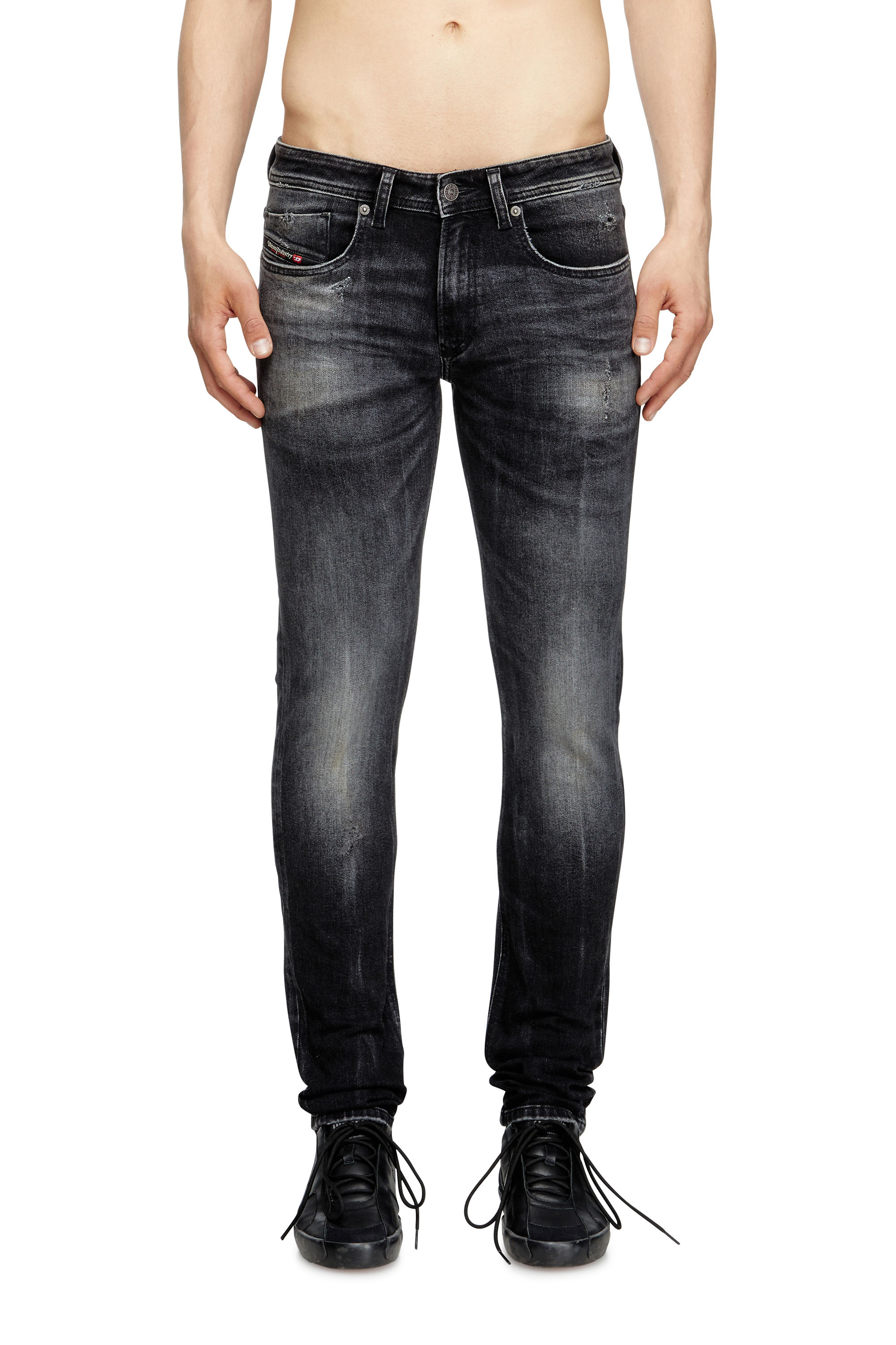 Skinny Jeans 1979 Sleenker 0DBDP, Black/Dark grey Diesel - Man's Skinny Jeans 1979 Sleenker 0DBDP, Black/Dark grey - 3