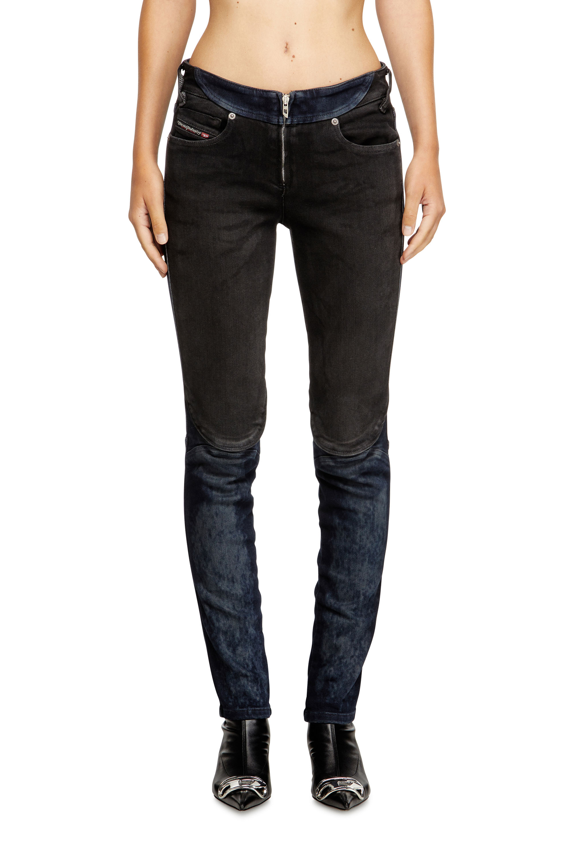 Slim Jeans D-Bikee 09M92, Dark Blue Diesel - Woman's Slim Jeans D-Bikee 09M92, Dark Blue - 3