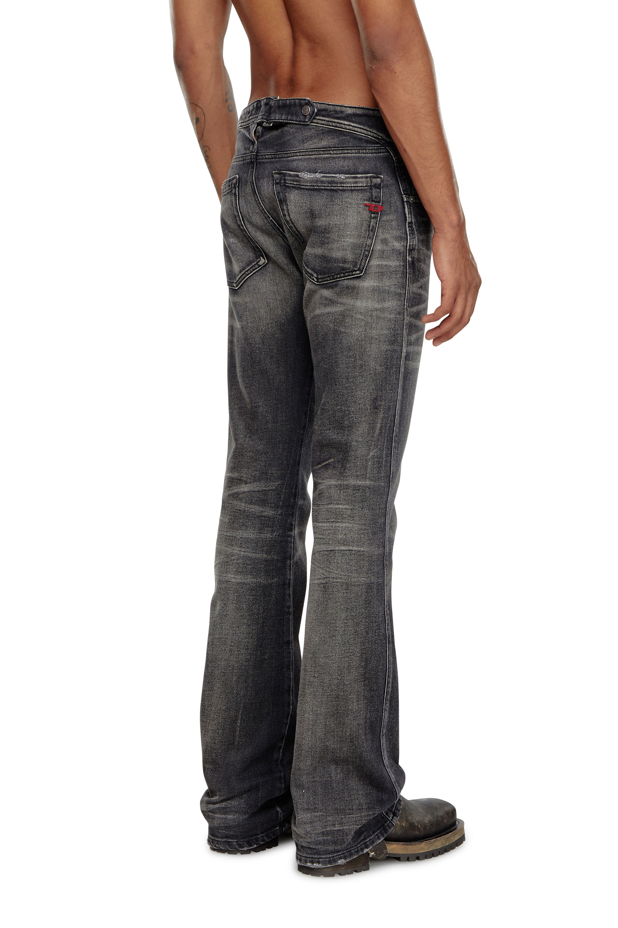 Diesel - Man's Bootcut Jeans D-Backler 09J65, Black/Dark grey - 4