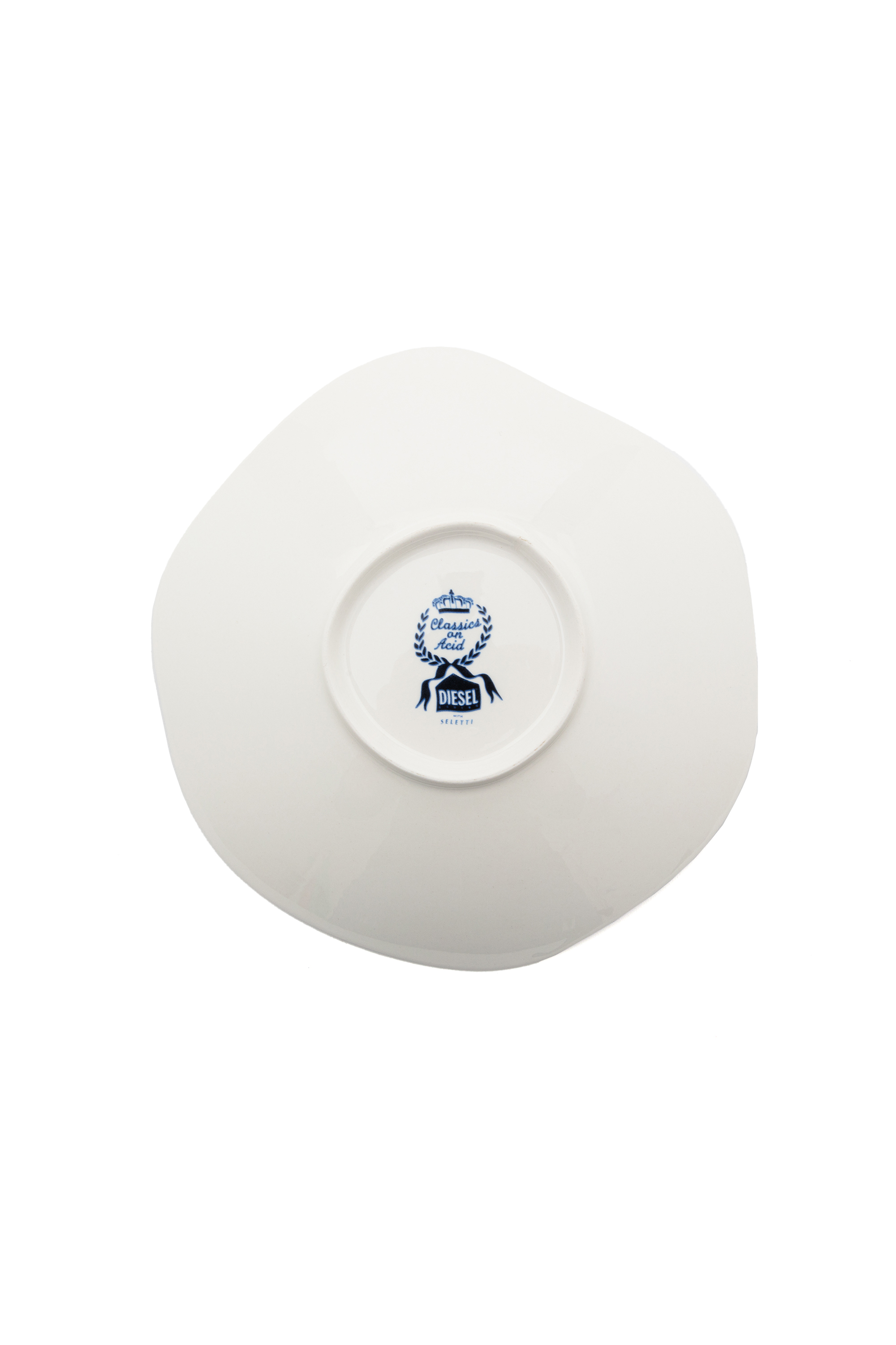 Diesel - 11225 SOUP PLATE IN PORCELAIN "CLASSIC O, White/Blue - Image 2