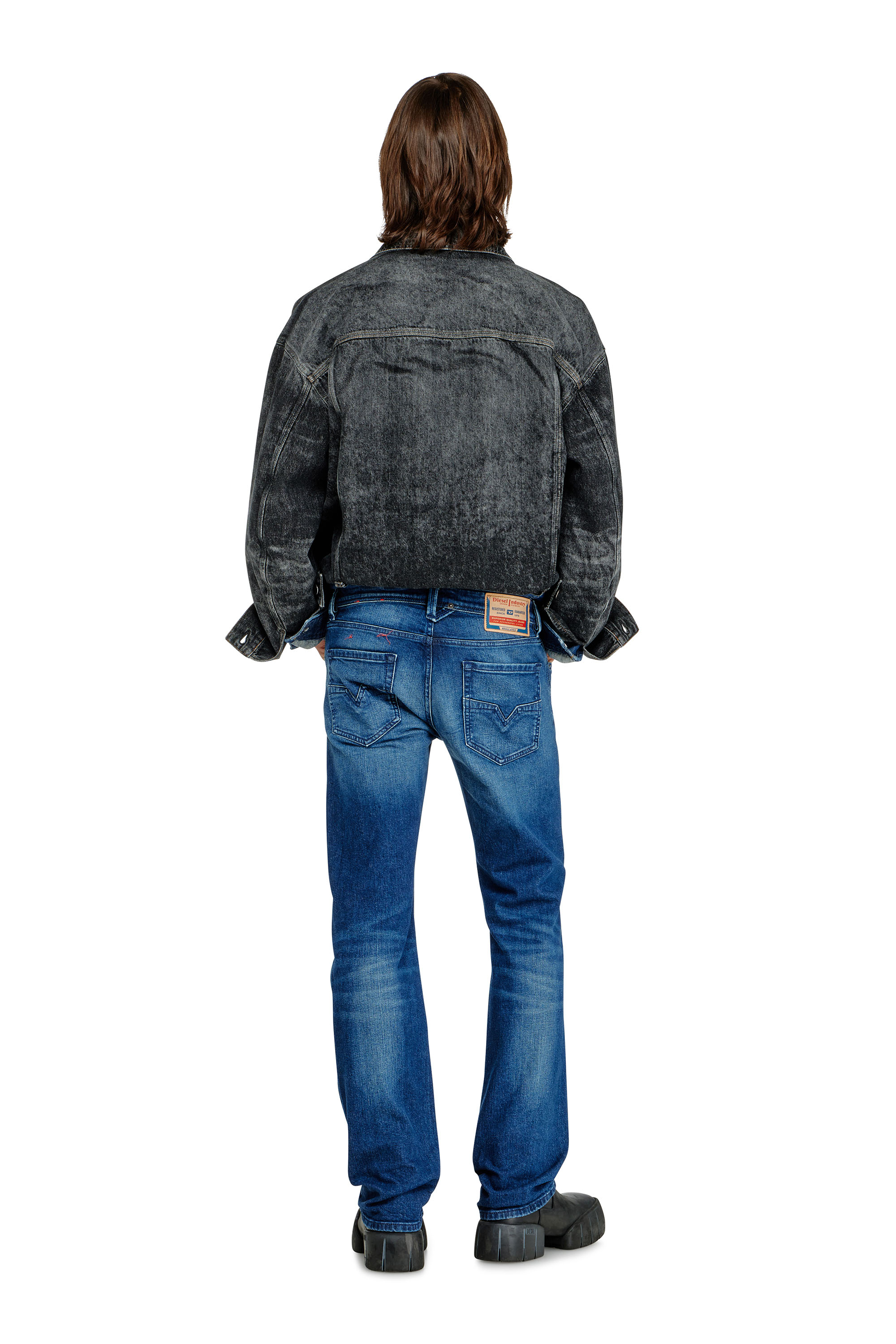 Diesel - Man's Regular Jeans 1985 Larkee 09L51, Dark Blue - 3