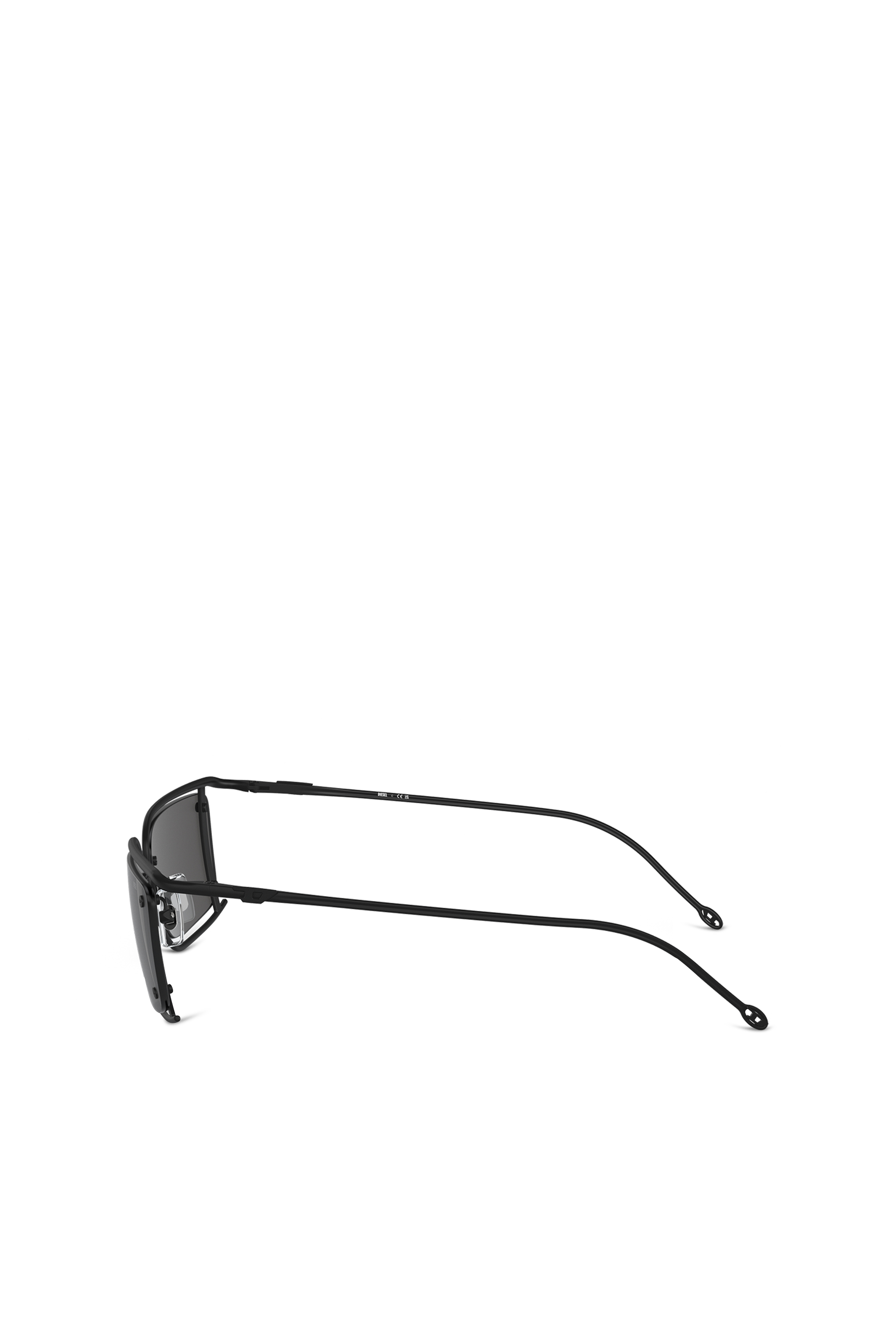 Diesel - 0DL1002, Unisex's Rectangle sunglasses in Black - 2