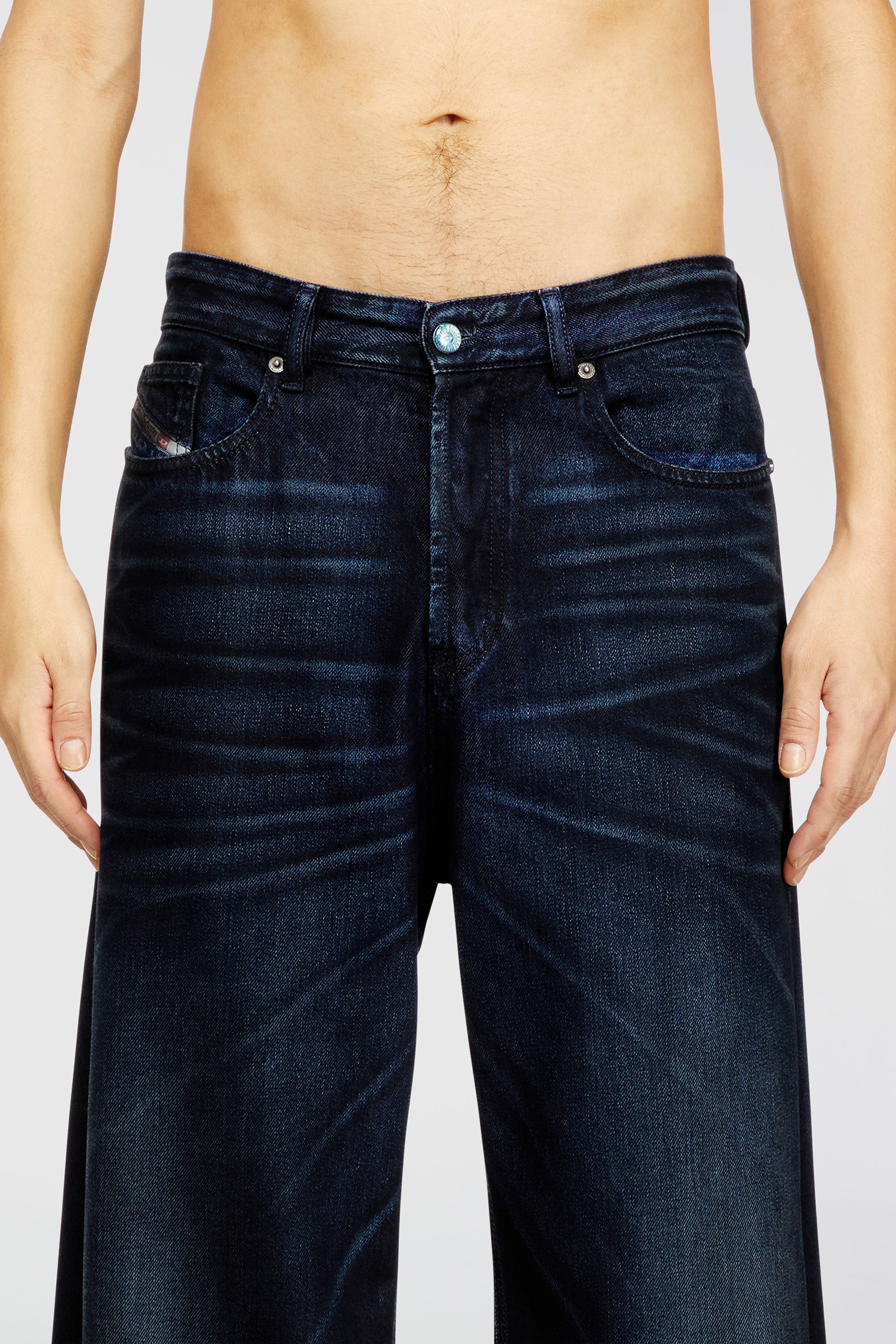 Diesel - Man's Relaxed Jeans D-Rise 09N21, Dark Blue - 5