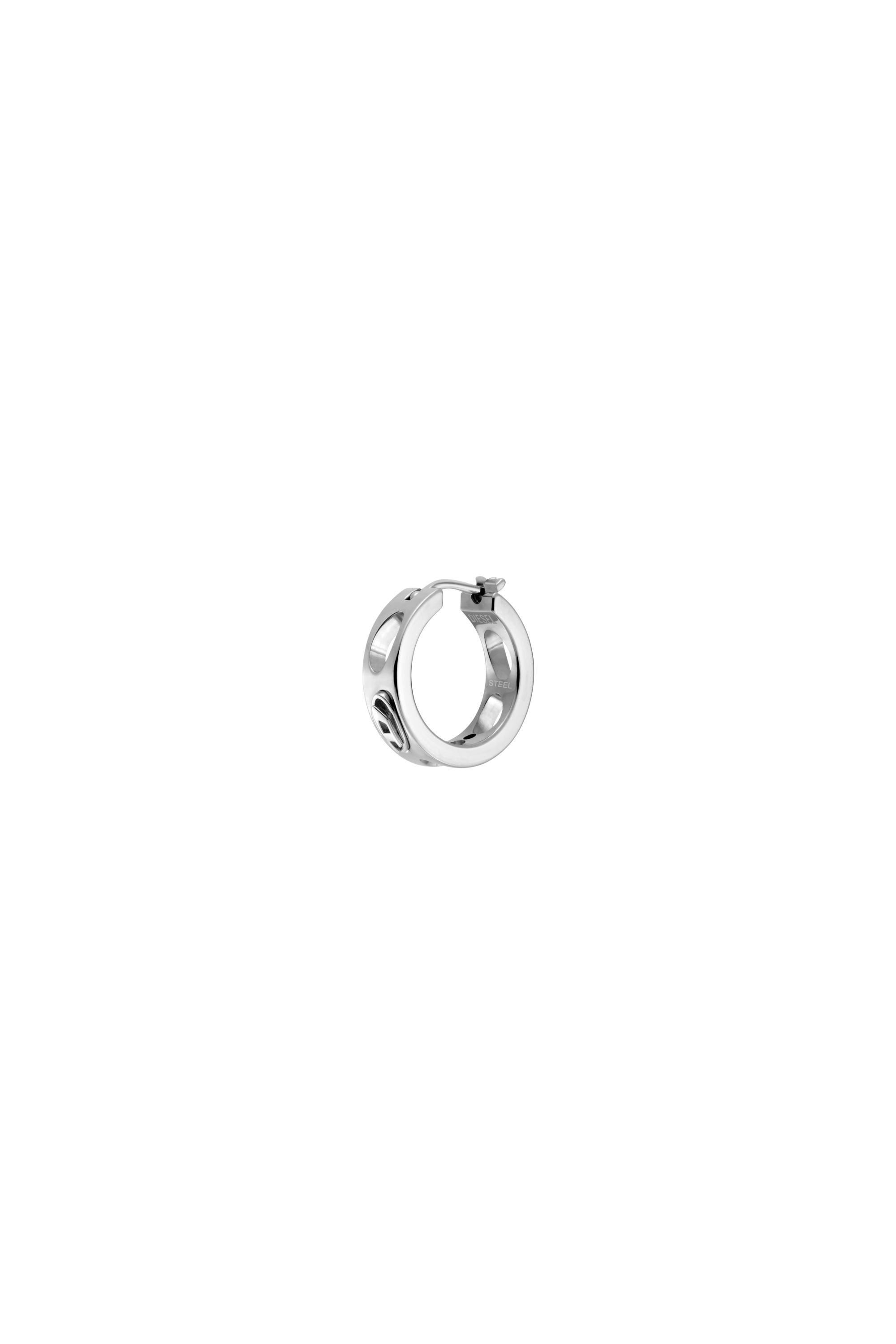 Diesel - DX166440 JEWELLERY, Unisex's Stainless Steel Hoop Earring in Silver - 1