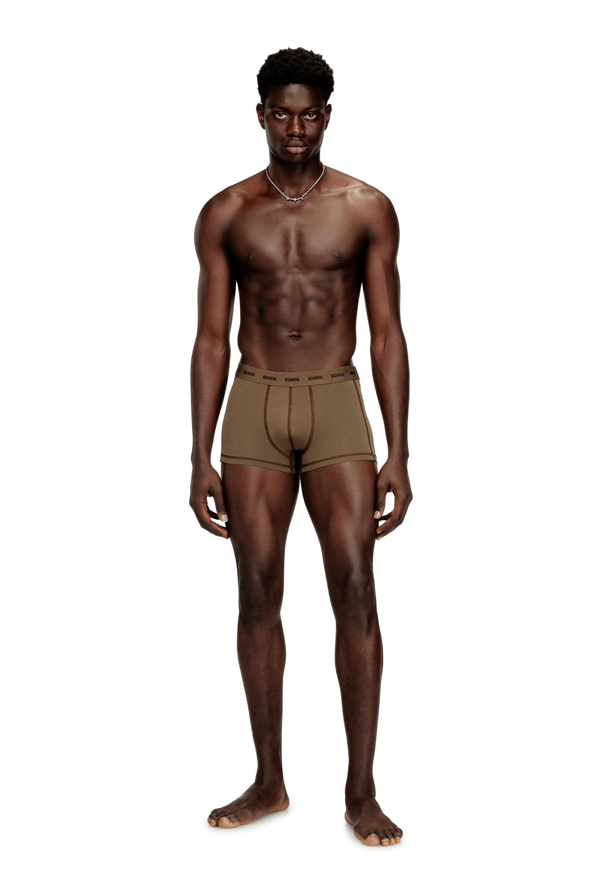 Diesel - DAMIEN-UTLT-3PACK, Man's 3-pack of boxer briefs in Light Brown - 3