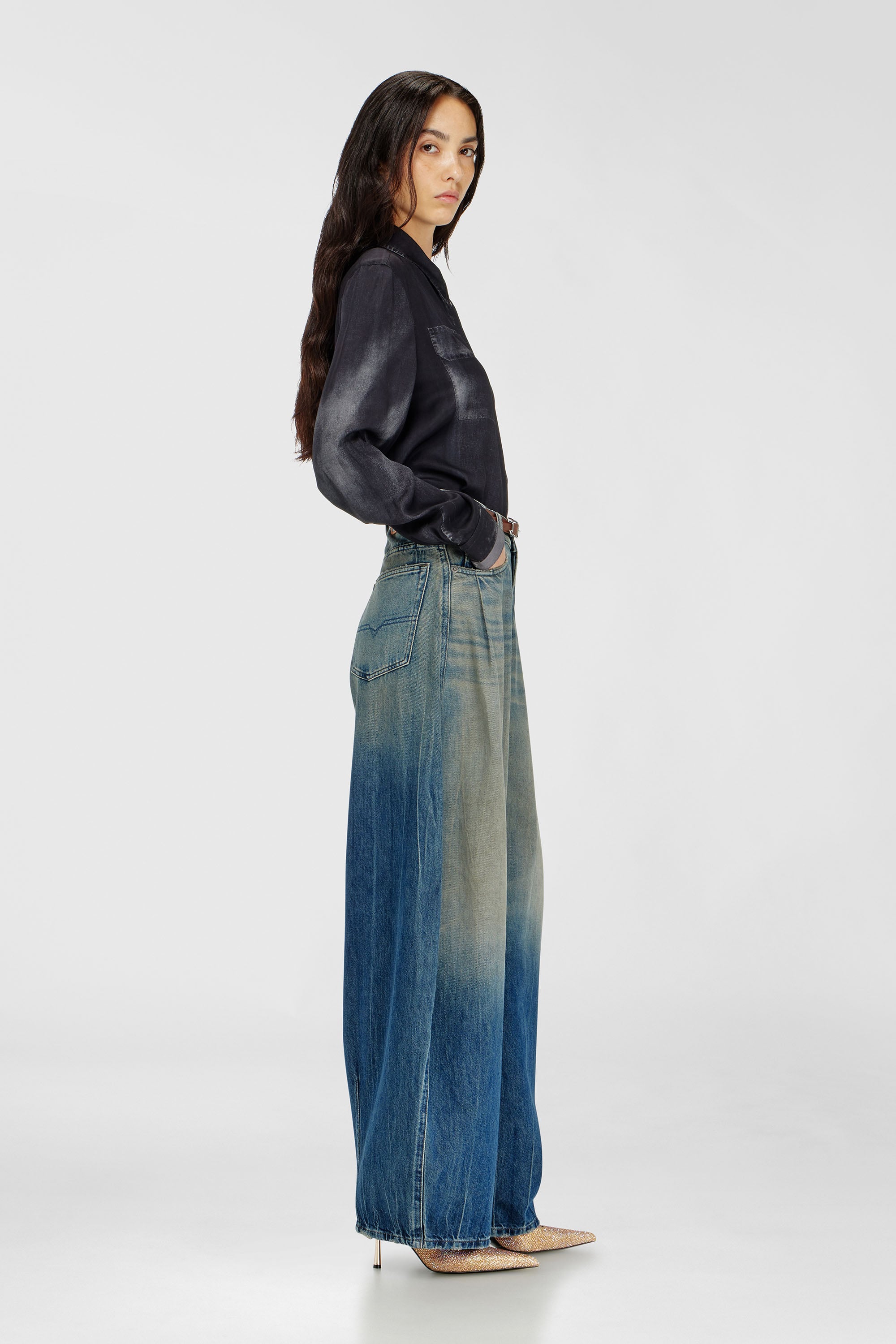 Diesel - Woman's Relaxed Jeans 1987 D-Khelz 09Q72, null - 2