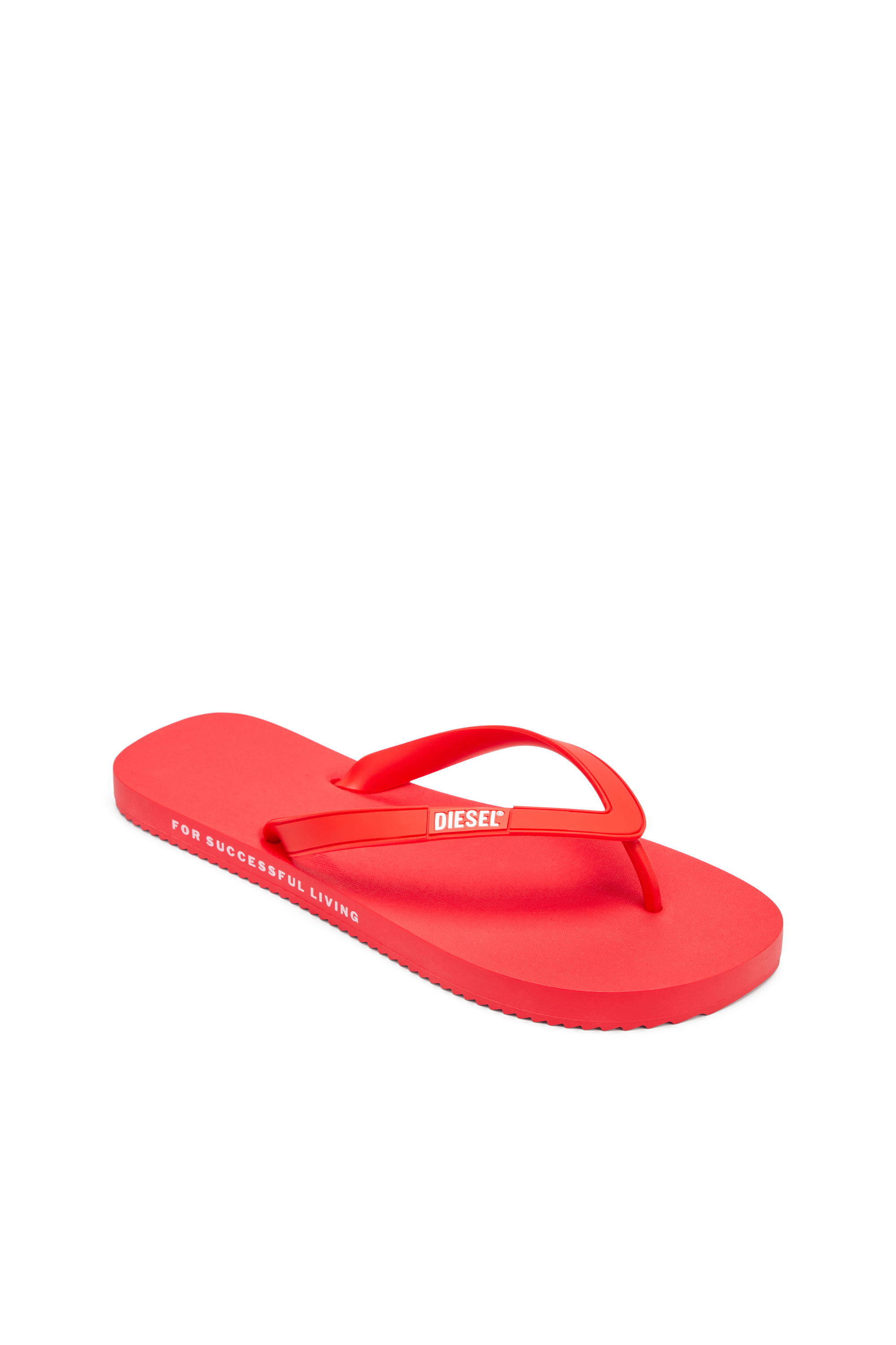 Diesel - SA-RIO, Man's Rubber flip-flops in Red - 6