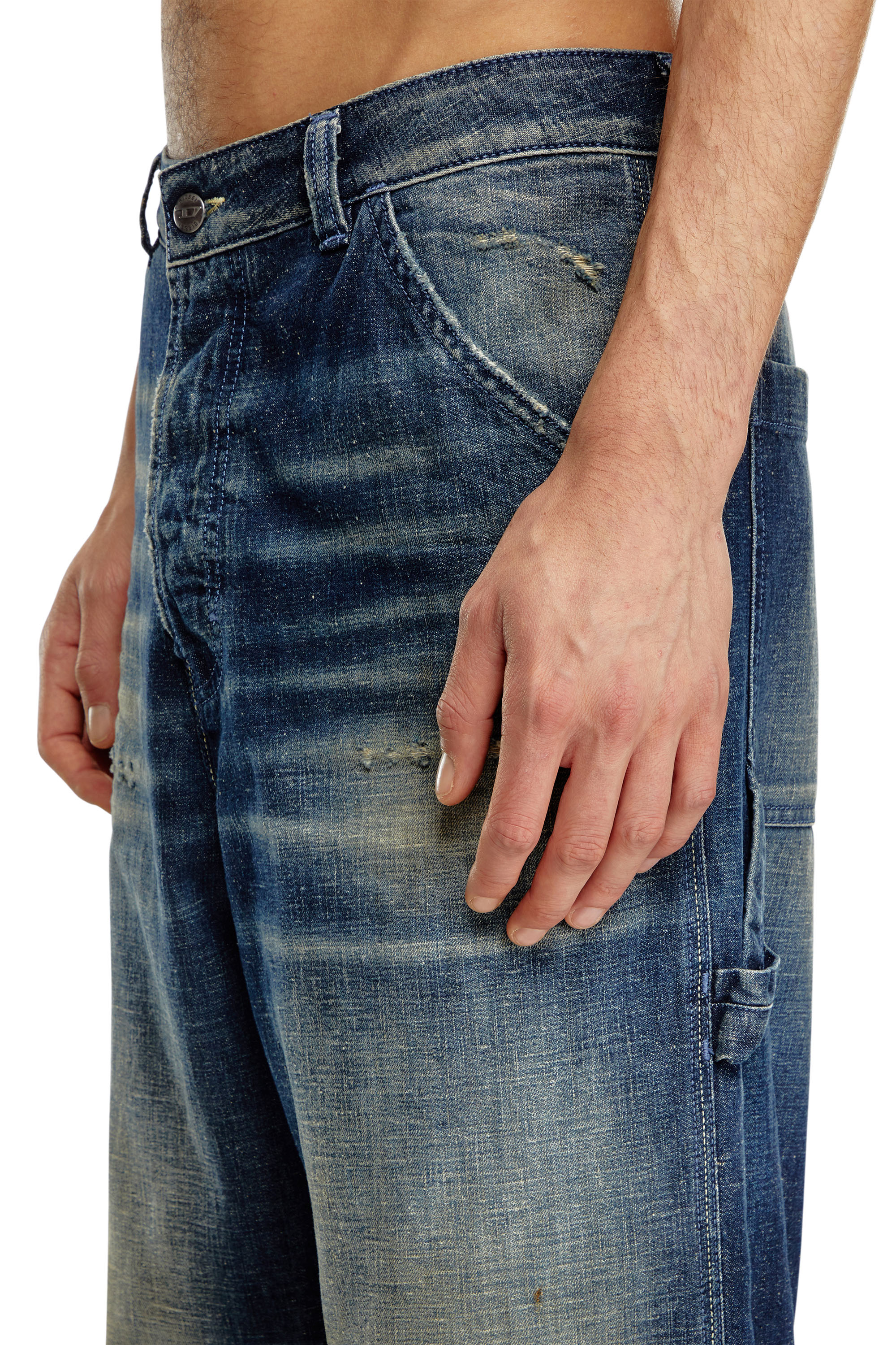 Diesel - Man's Straight Jeans D-Livery 09J91, Dark Blue - 4