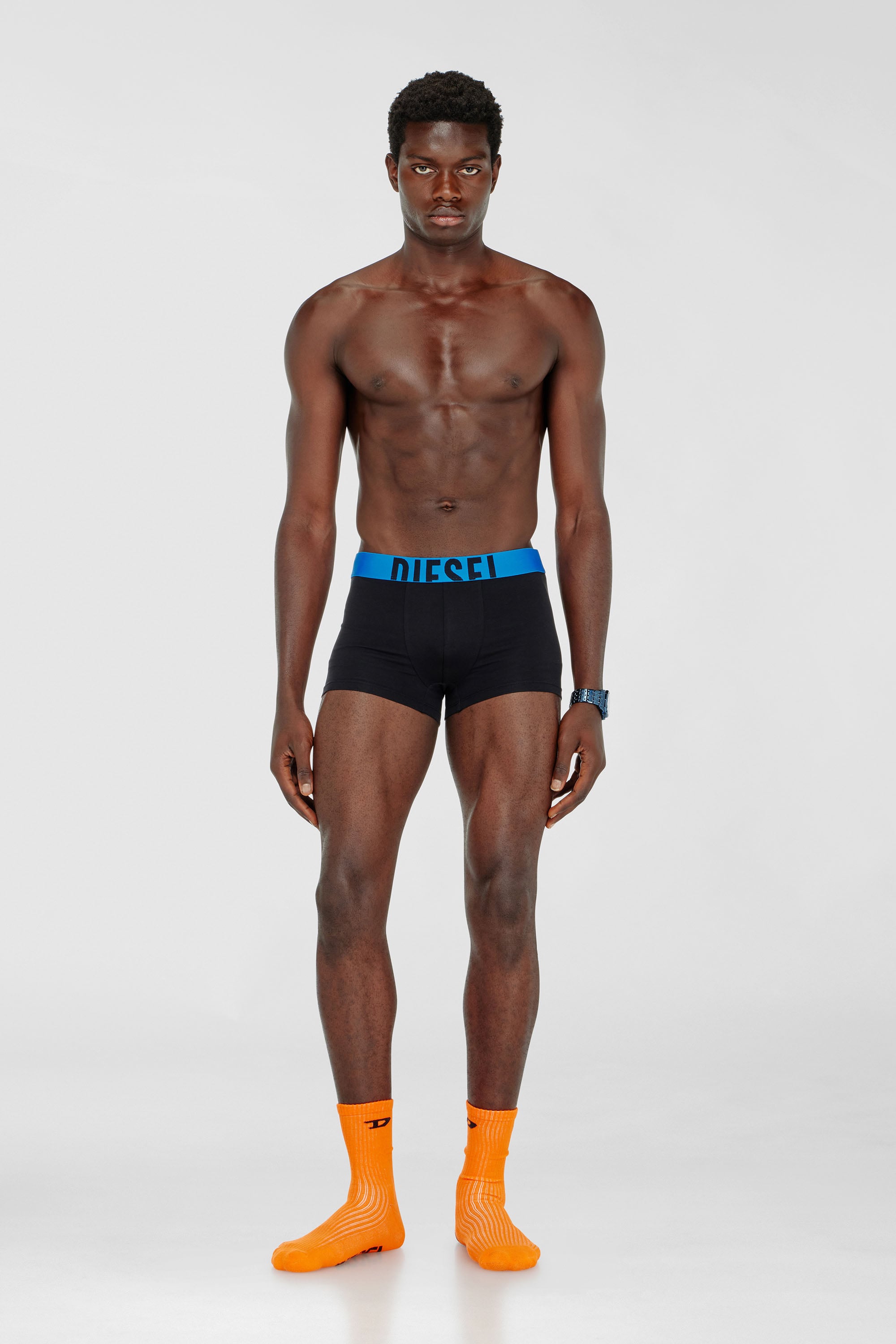 Diesel - DAMIEN-D-POP-3PACK-40, Man's Three-pack boxer briefs in stretch cotton in Black - 2