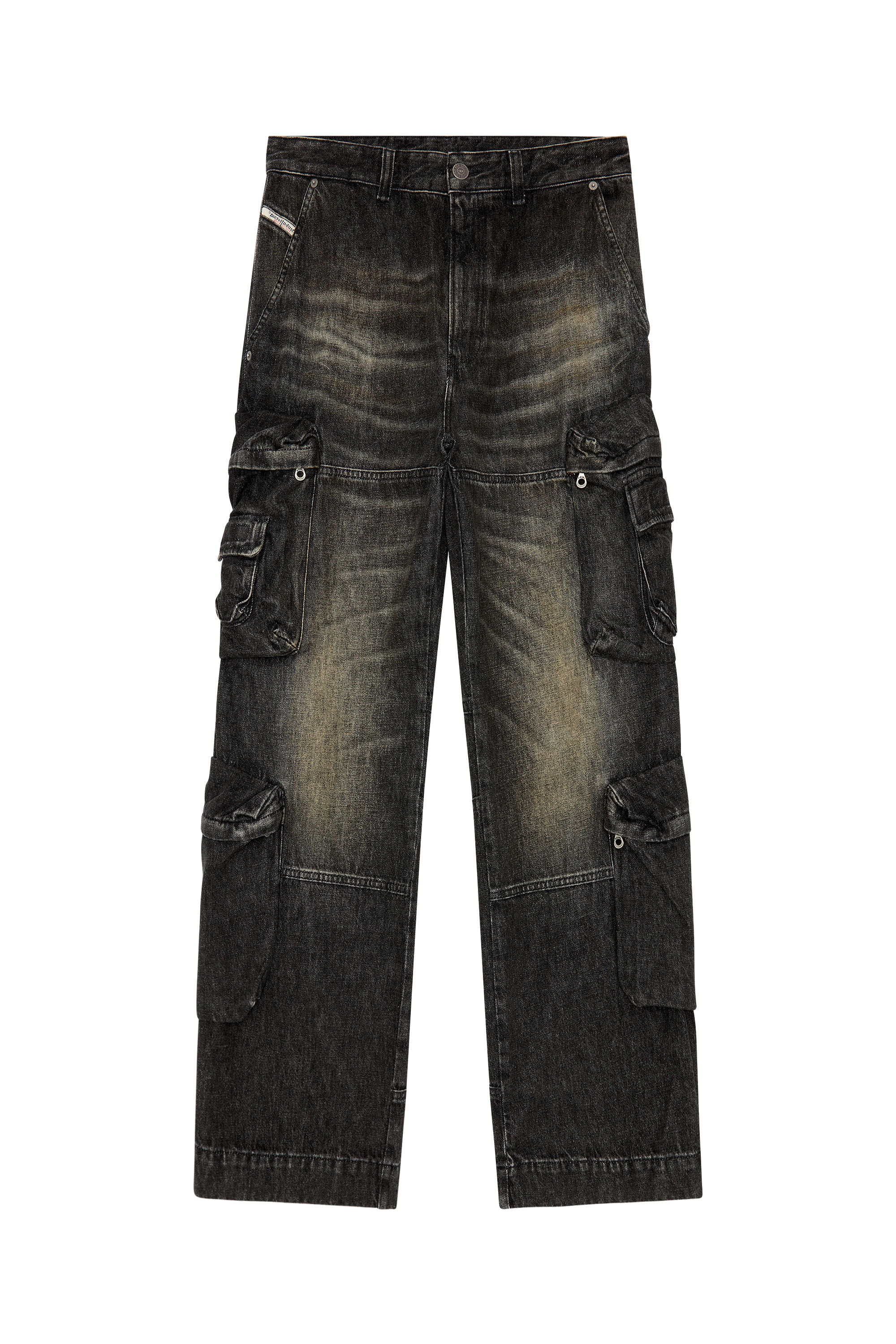 Diesel - Straight Jeans D-Fish 0GHAA, Black/Dark grey - Image 5