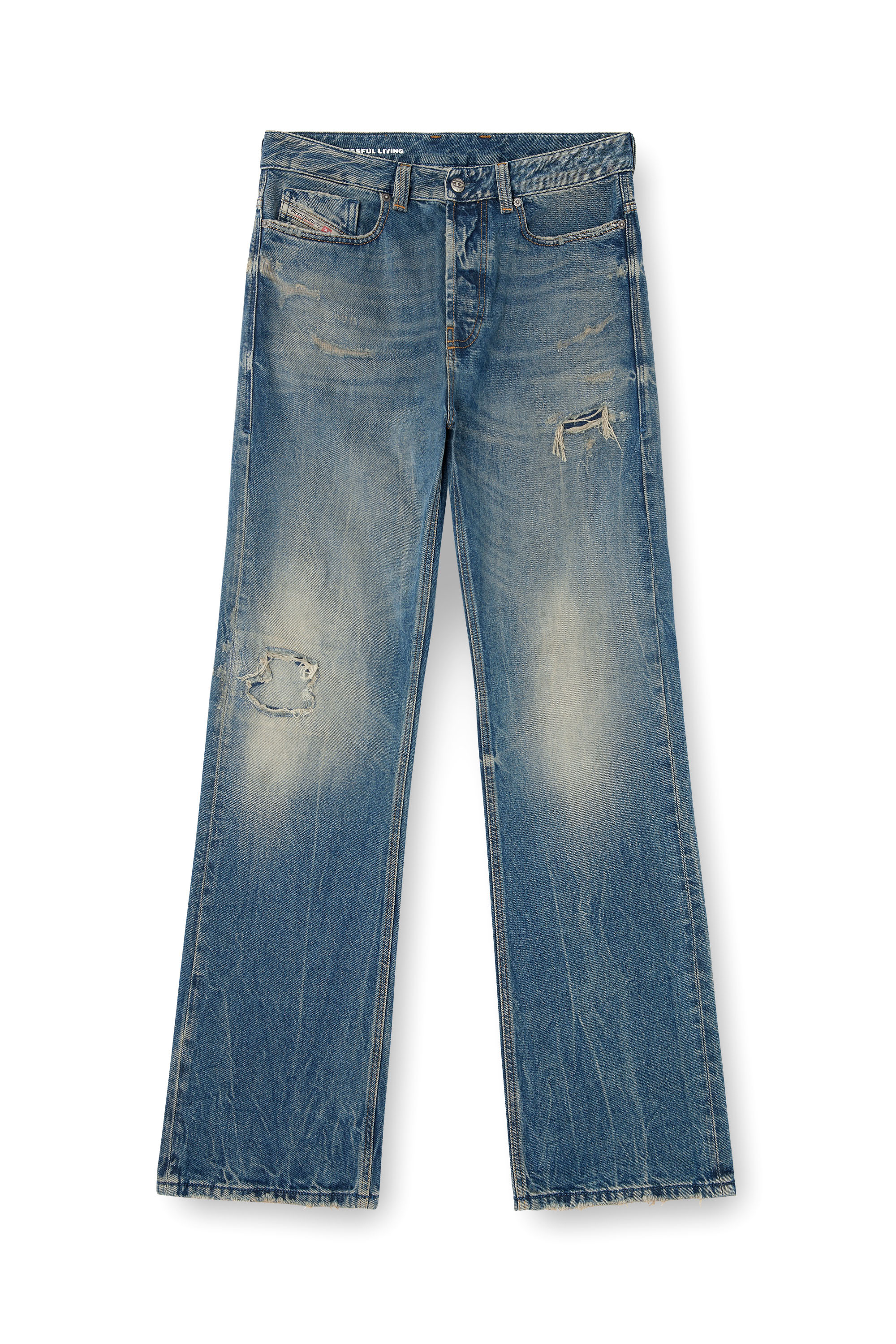 Relaxed Jeans 1980 D-Eeper 09M28, Medium blue Diesel - Man's Relaxed Jeans 1980 D-Eeper 09M28, Medium blue - 2