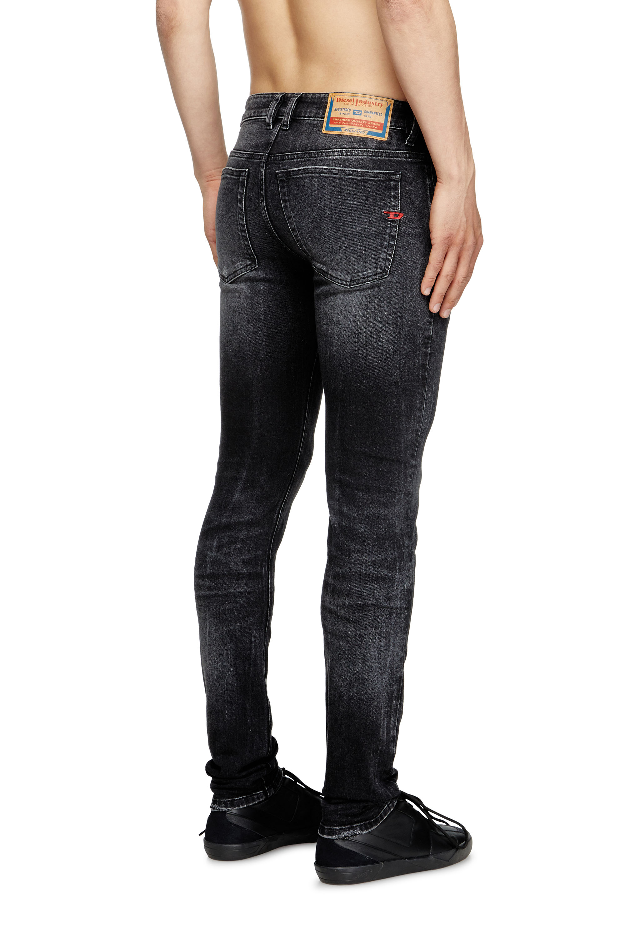 Skinny Jeans 1979 Sleenker 0DBDP, Black/Dark grey Diesel - Man's Skinny Jeans 1979 Sleenker 0DBDP, Black/Dark grey - 4
