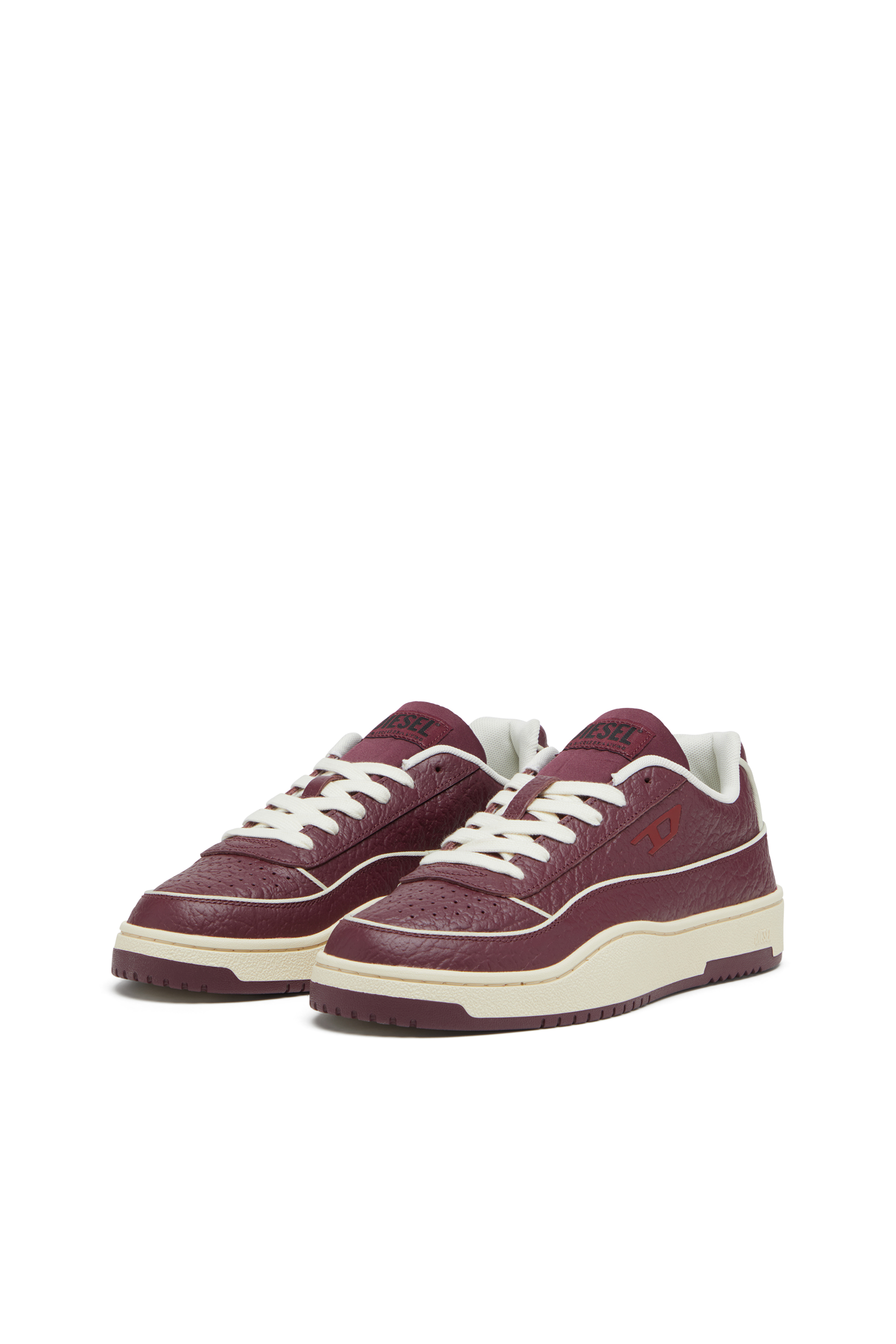S-TRACKER-D LOW, Burgundy Diesel - S-TRACKER-D LOW, Man's S-Tracker-D-Sneakers in textured leather in Burgundy - 8