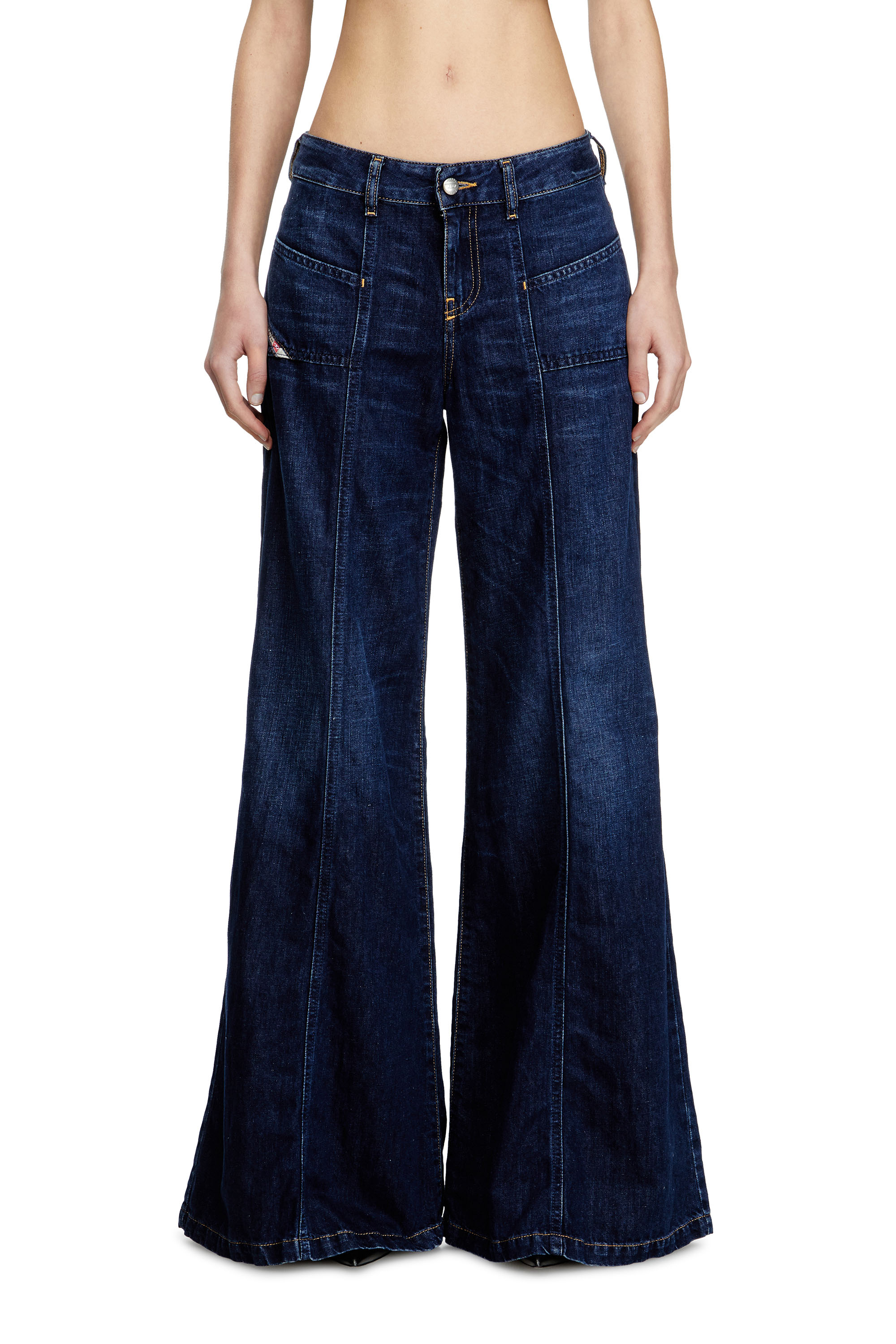 Diesel - Woman's Flare Jeans D-Akii 068RA, Dark Blue - 1