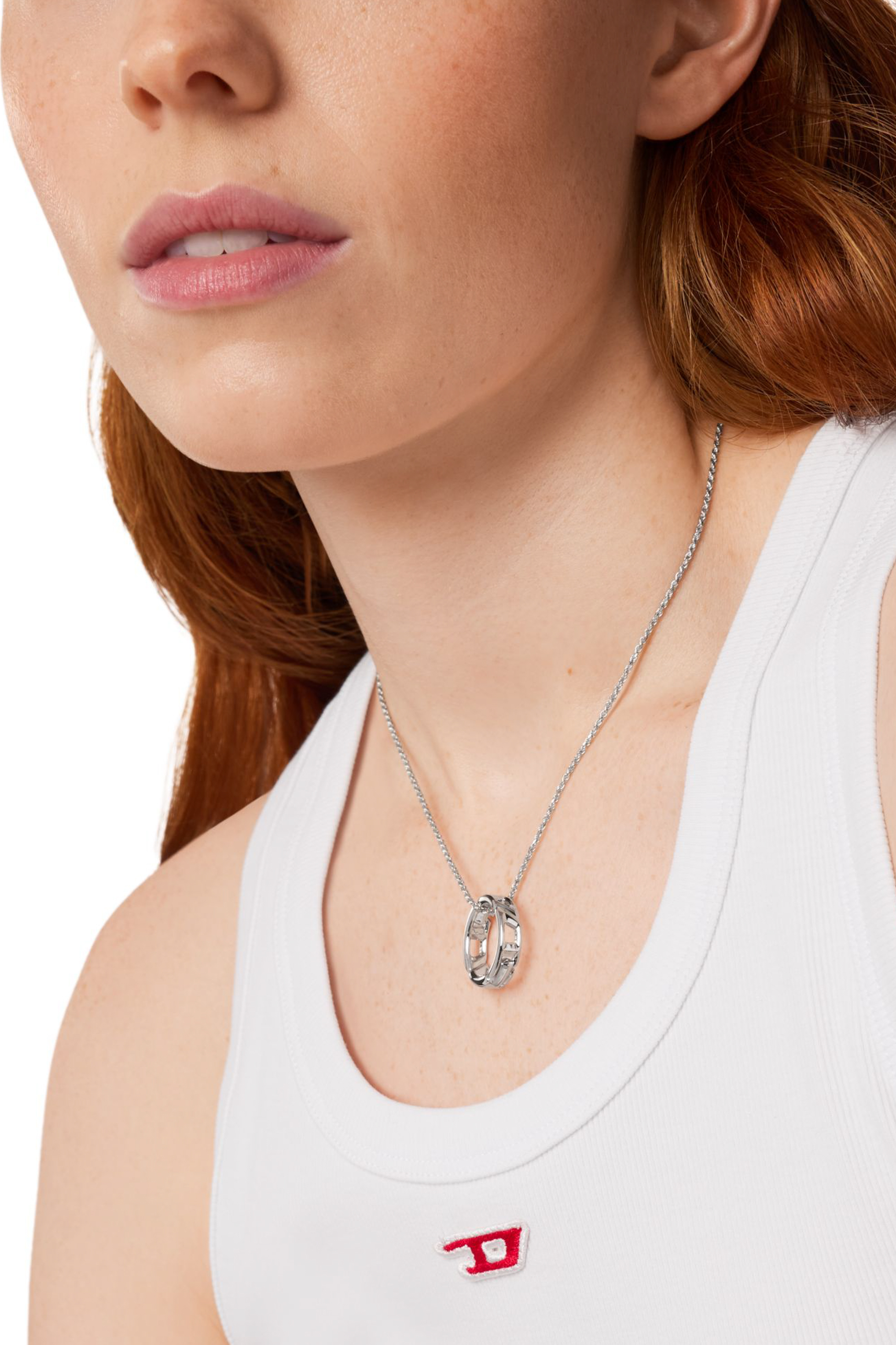 Diesel - DL1367040 STERLING SILVER JEWEL, Unisex's Sterling silver pendant necklace in Silver - 3