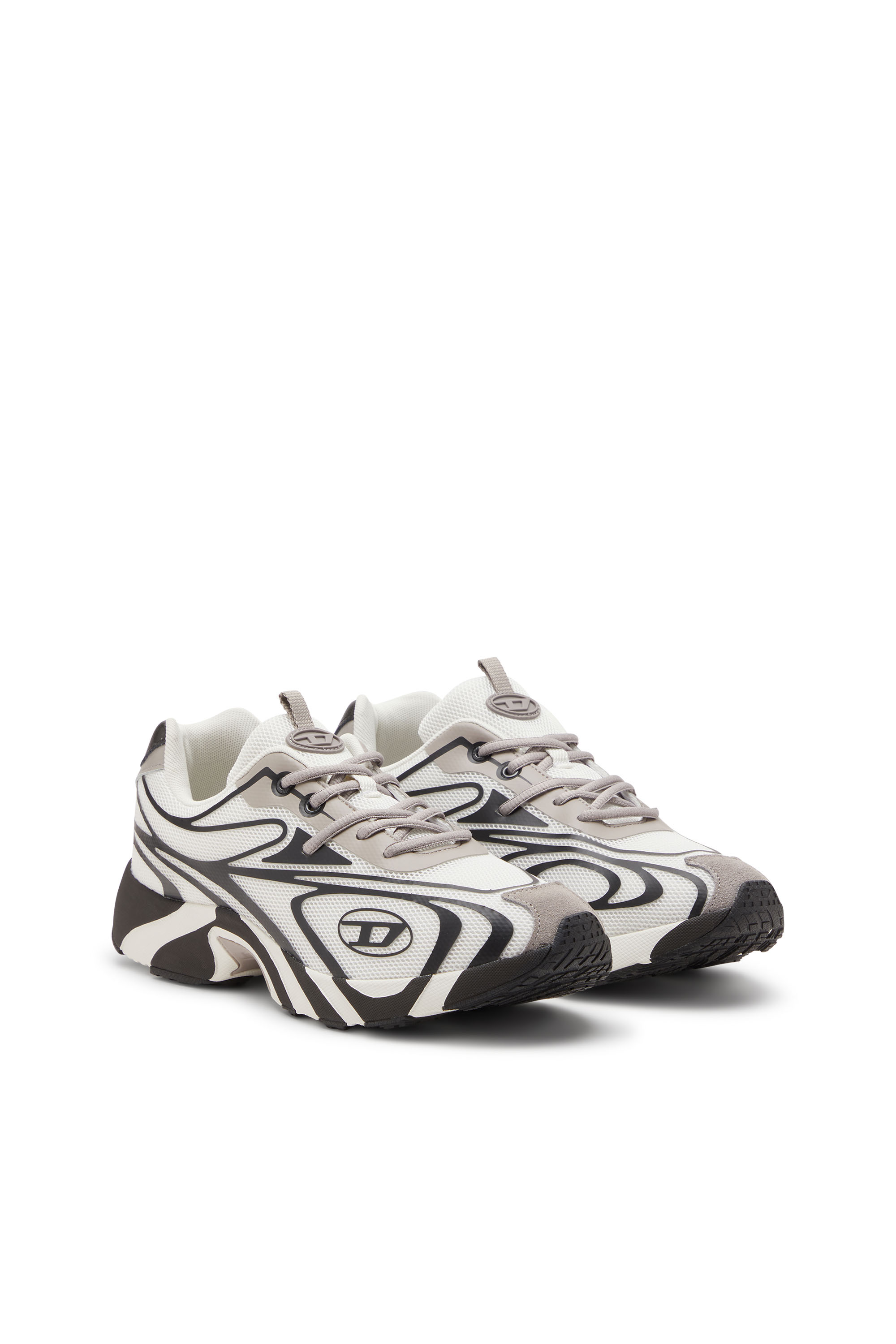 S-D-VIT'S 500 LOW, Black/White Diesel - S-D-VIT'S 500 LOW, Man's S-D-Vit - Lace-up sneakers in Black/White - 2
