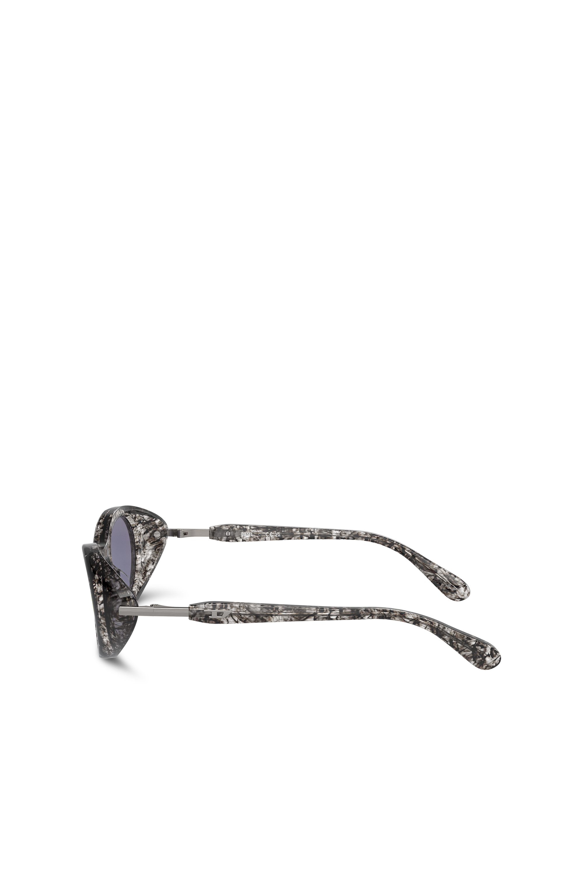 Diesel - 0DL2004, Unisex's Wrap-around shape sunglasses in Smoke Havana/Peacock - 2