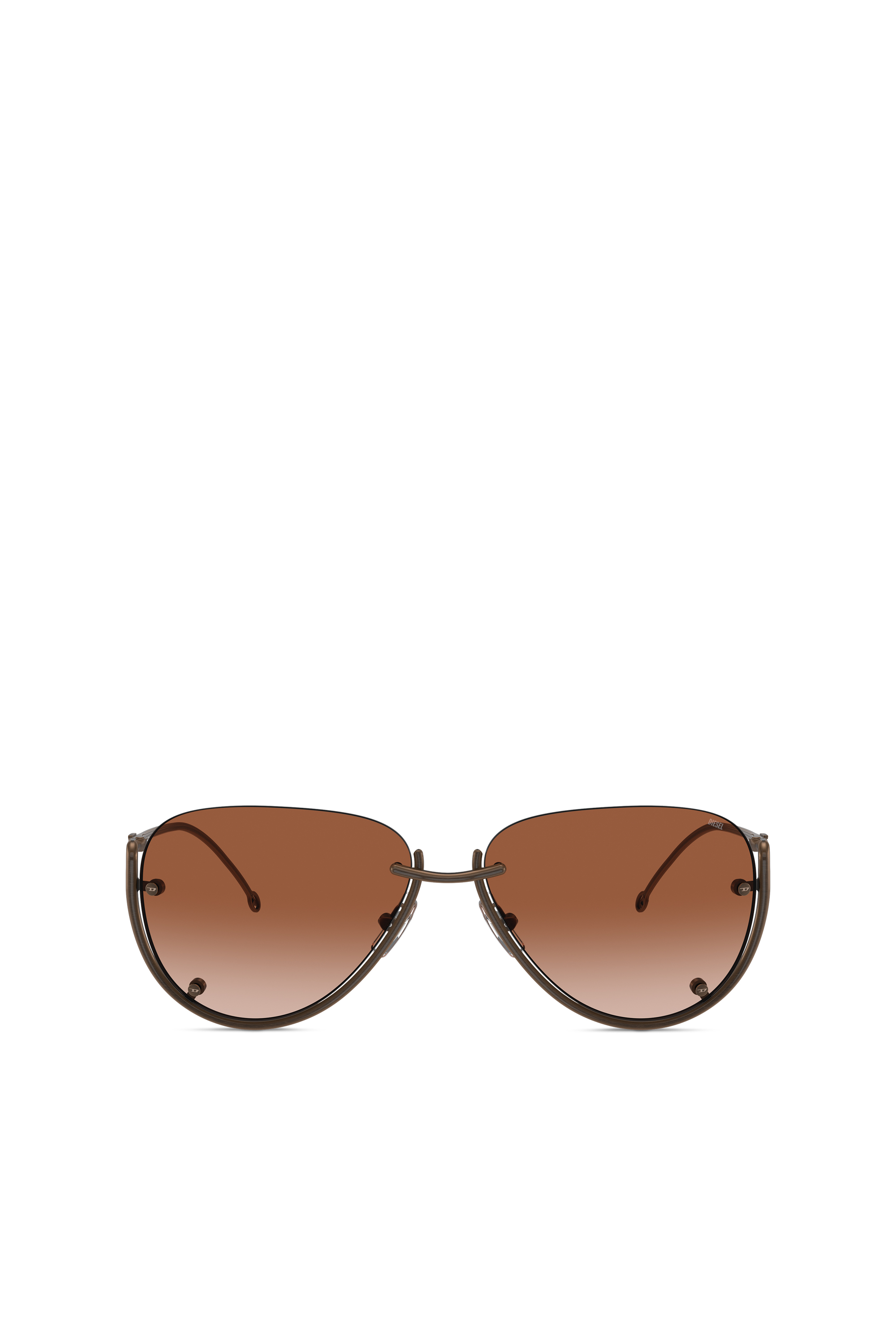 Diesel - 0DL1003, Unisex's Pilot model sunglasses in Bronze - 1