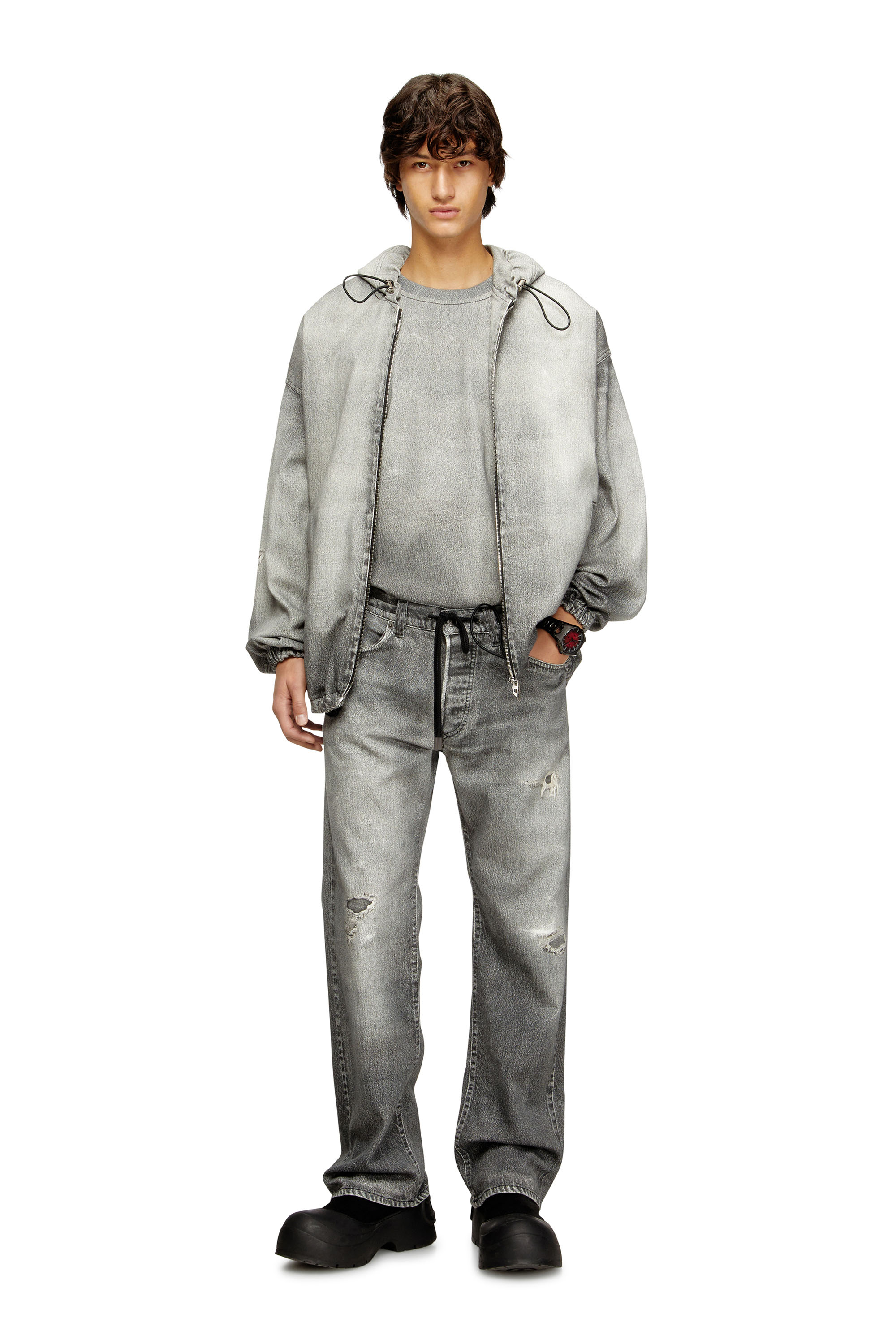 Relaxed 2080 D-Reel Joggjeans® 068US, Grey Diesel - Man's Relaxed 2080 D-Reel Joggjeans® 068US, Grey - 1