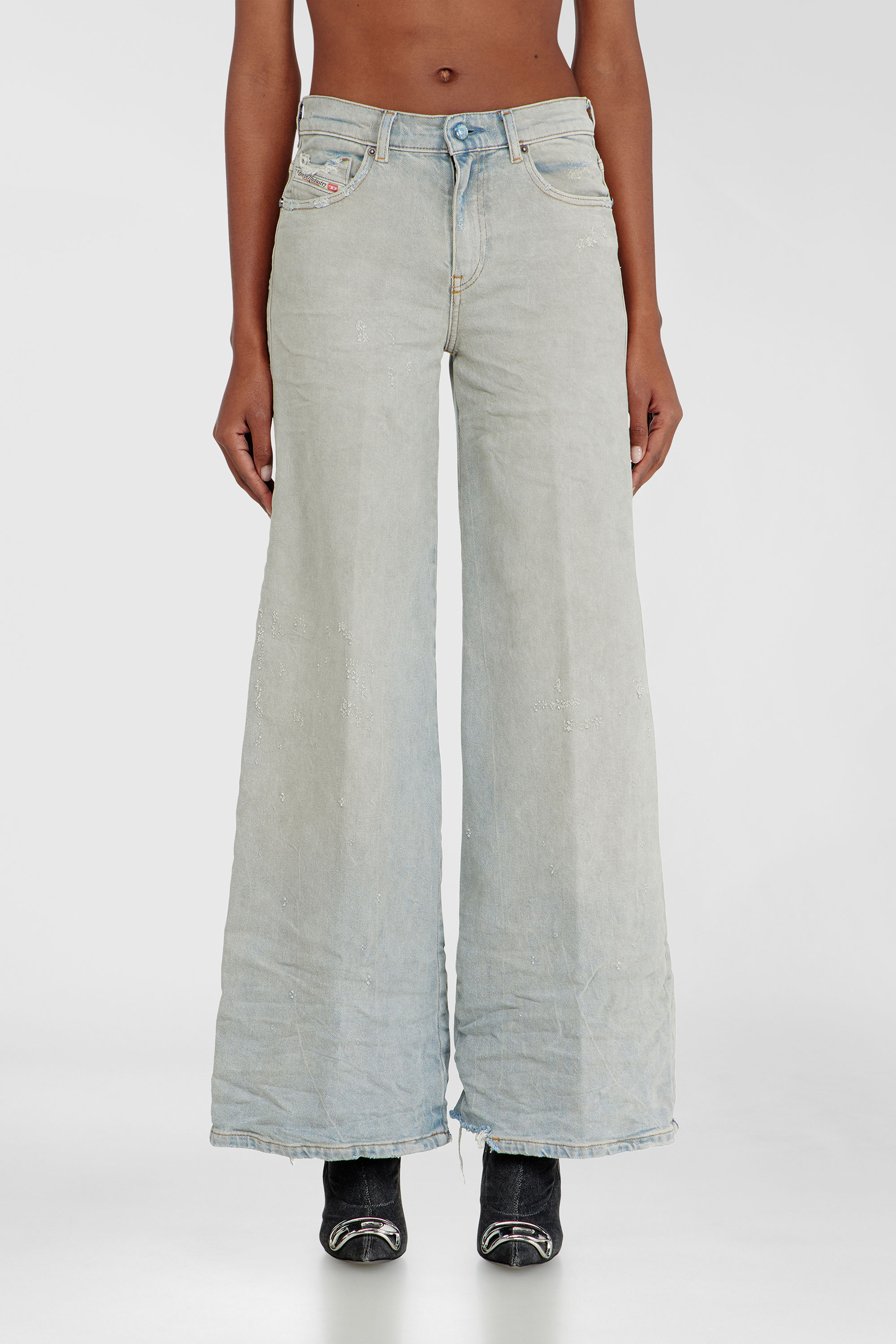Diesel - Woman's Flare Jeans 1978 D-Akemi 09N47, Light Blue - 2