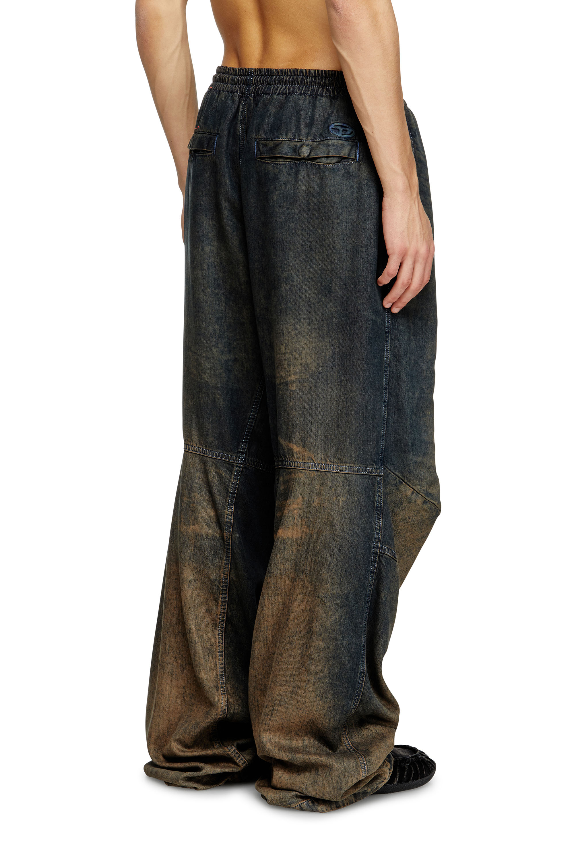 Relaxed Jeans D-Pari 068TF, Dark Blue Diesel - Man's Relaxed Jeans D-Pari 068TF, Dark Blue - 4