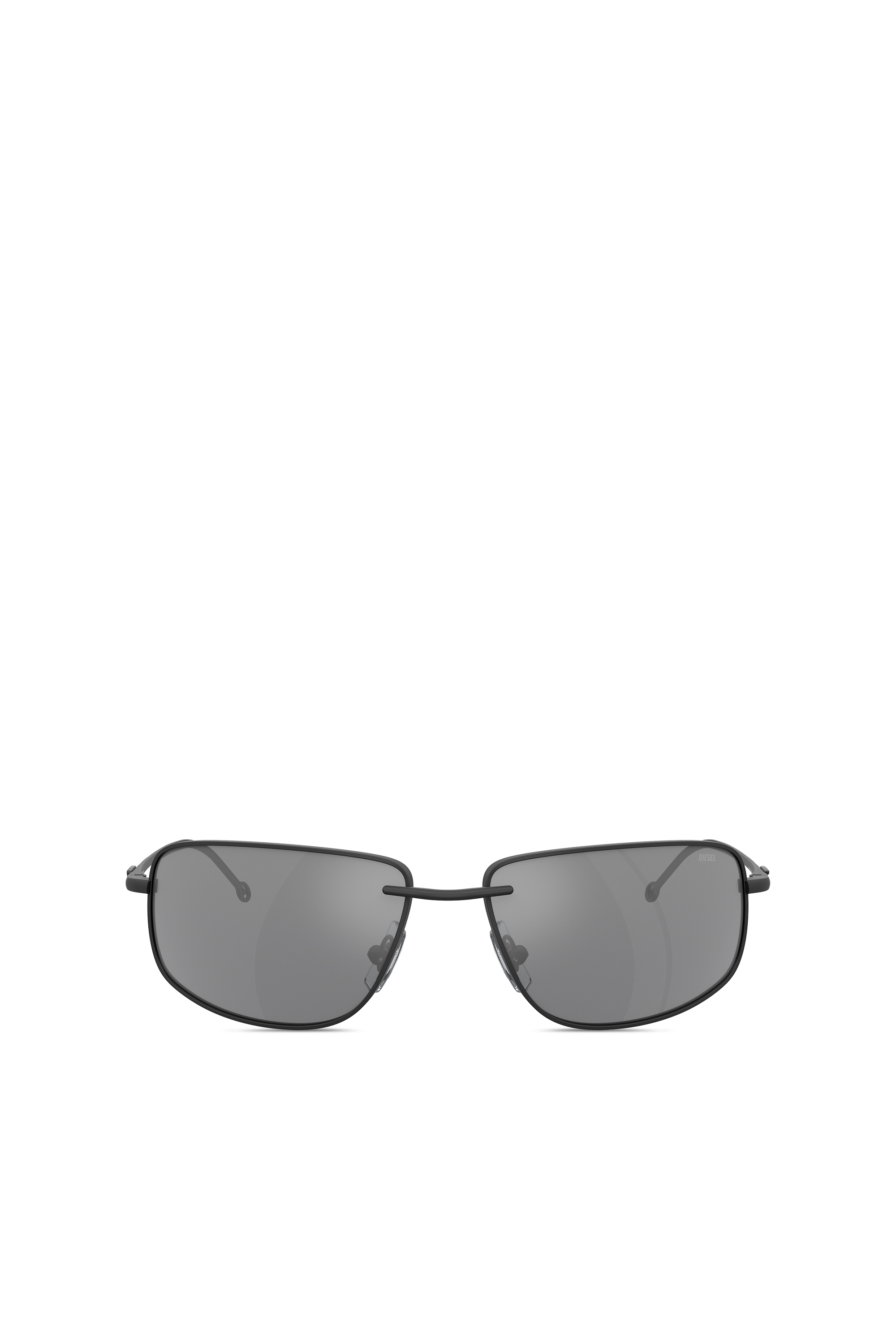 Diesel - 0DL1005, Unisex's Racer shape sunglasses in metal in Black - 1