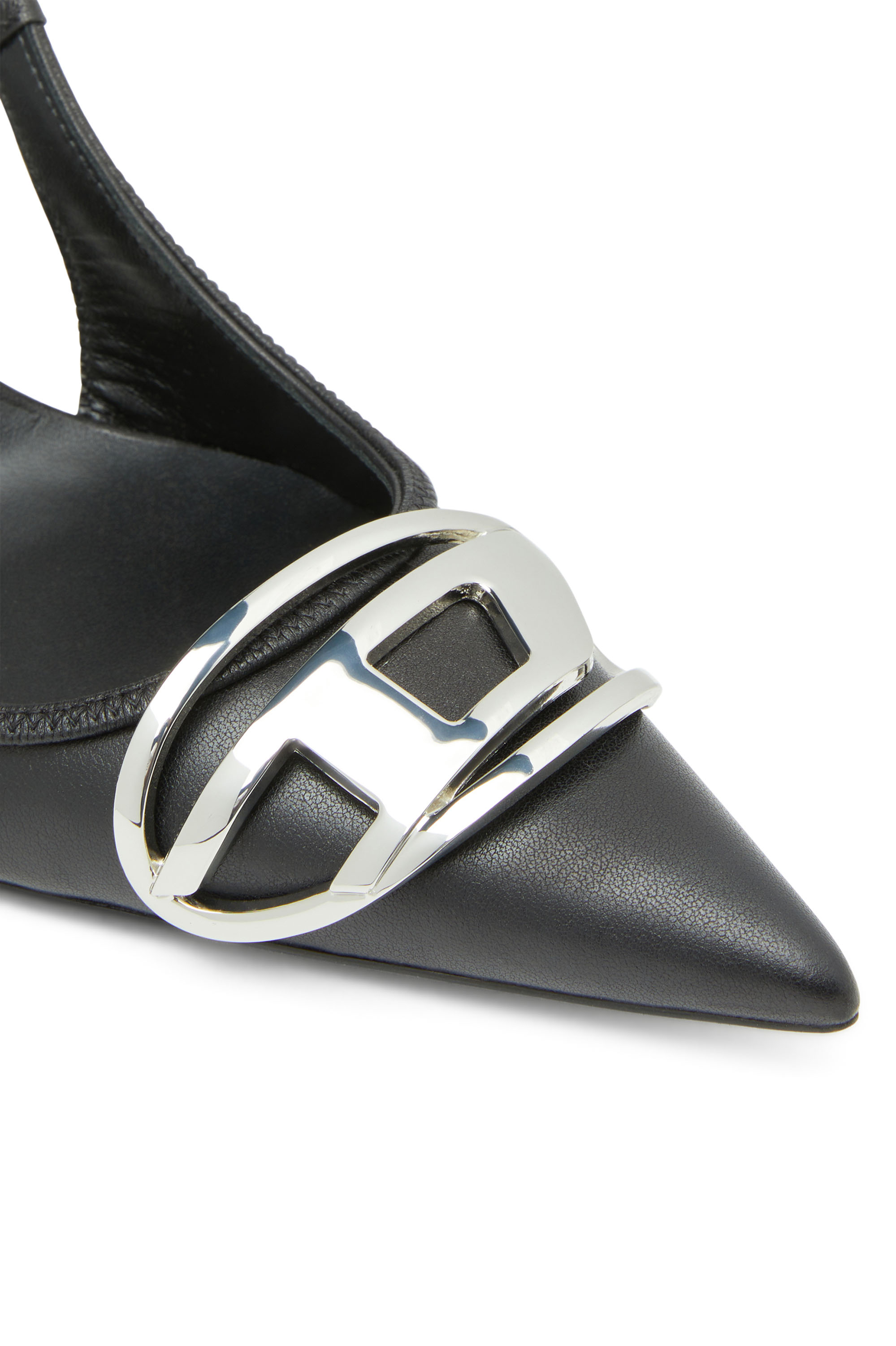D-VENUS SB, Black Diesel - D-VENUS SB, Woman's D-Venus-Slingback pumps in nappa leather in Black - 6