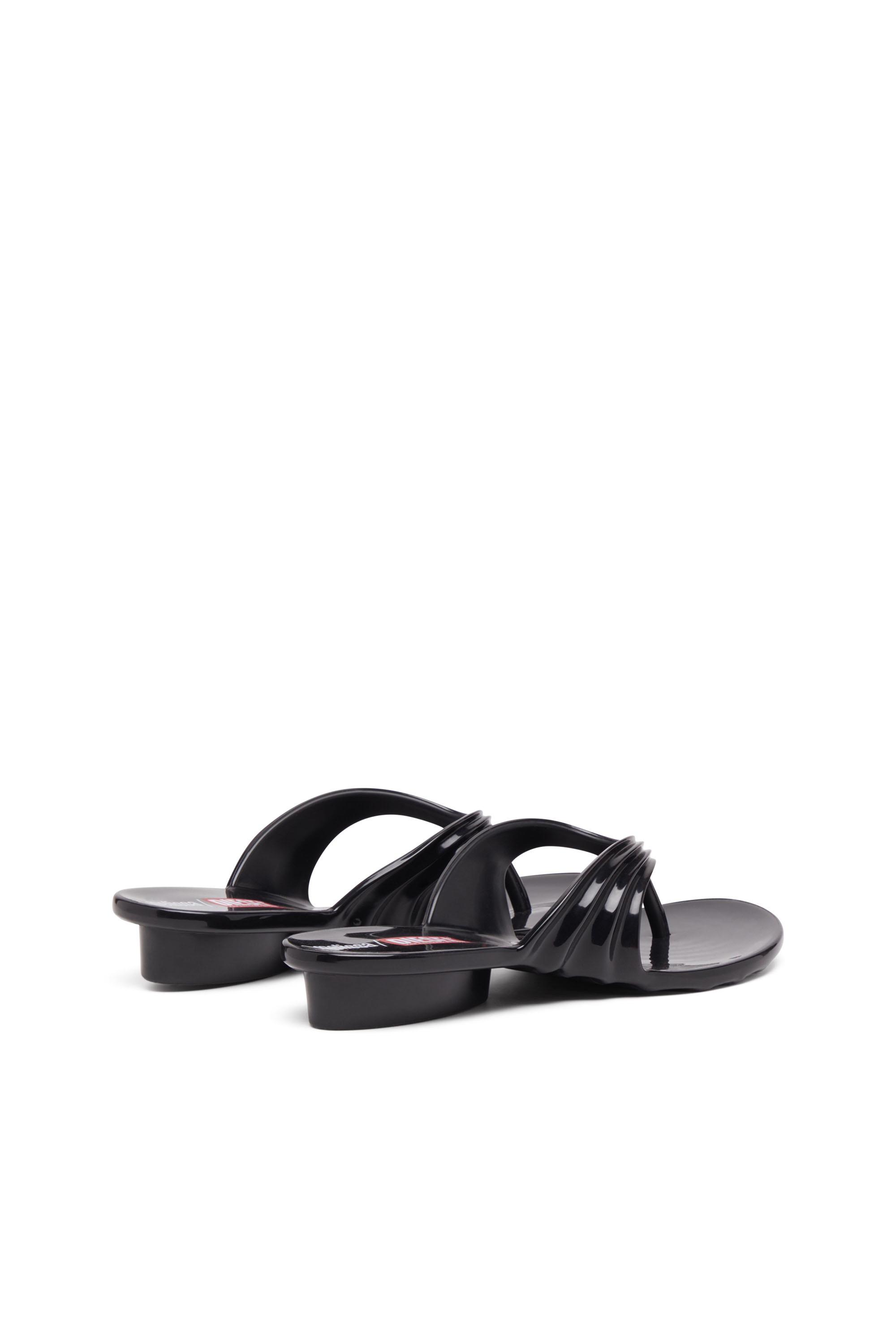MELISSA QUANTUM THONG, Black Diesel - MELISSA QUANTUM THONG, Woman's Sculptural flip-flops in Melflex® in Black - 3