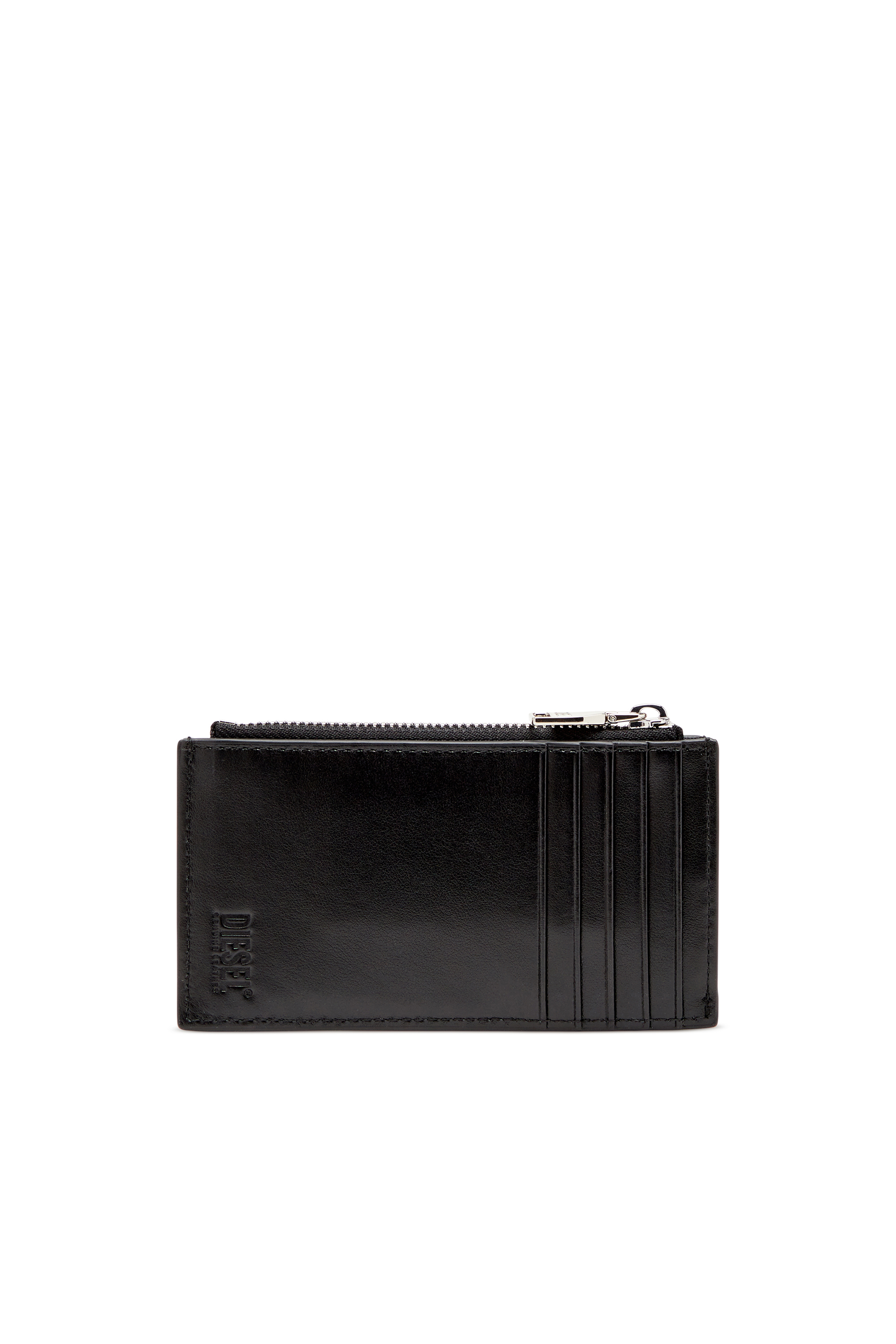 Diesel - 1DR CARD HOLDER III, Woman's Flat card holder in nappa leather in Black - 2