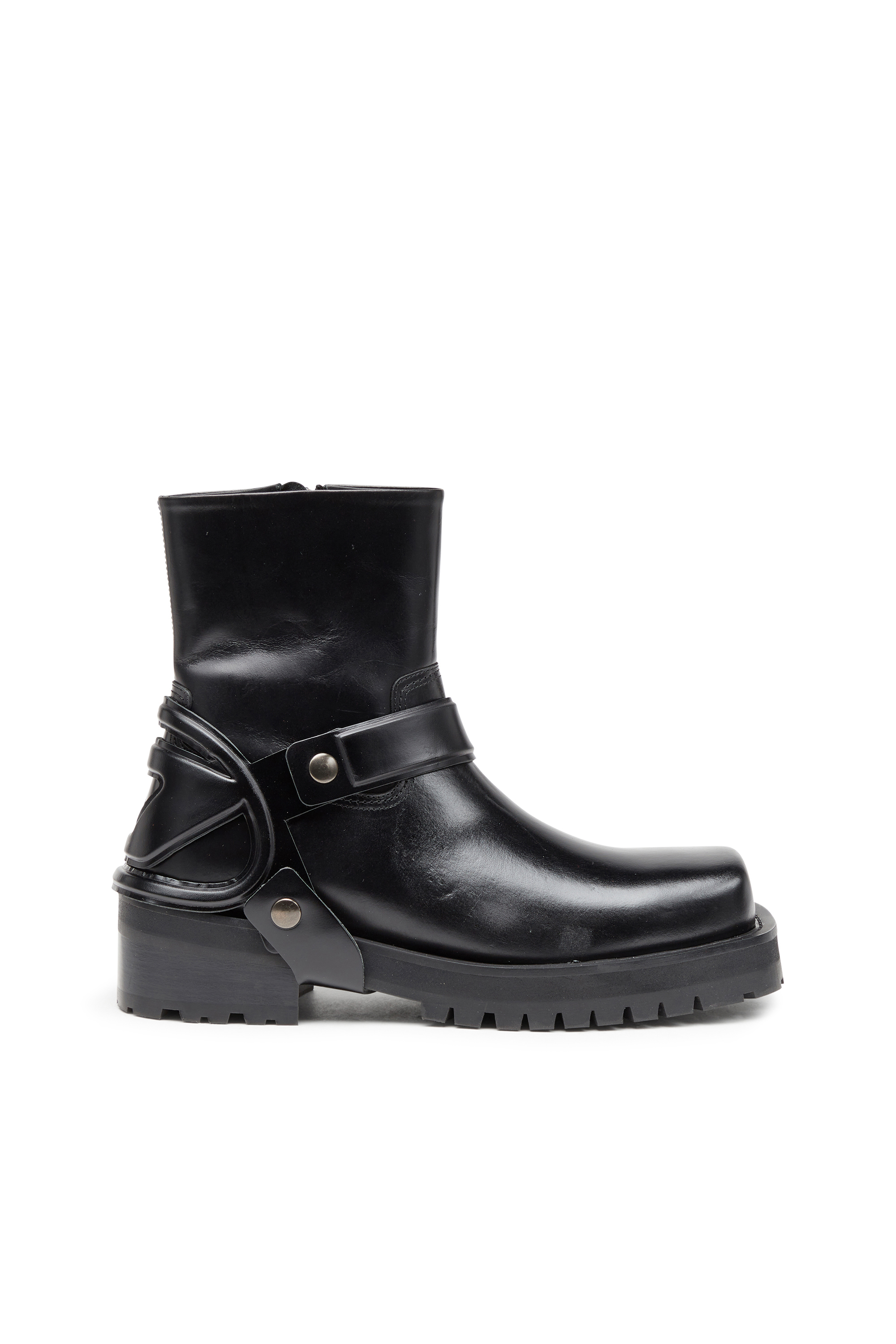 D-TEXAN CH, Black Diesel - D-TEXAN CH, Man's D-Texan-Harness boots in polished leather in Black - 1