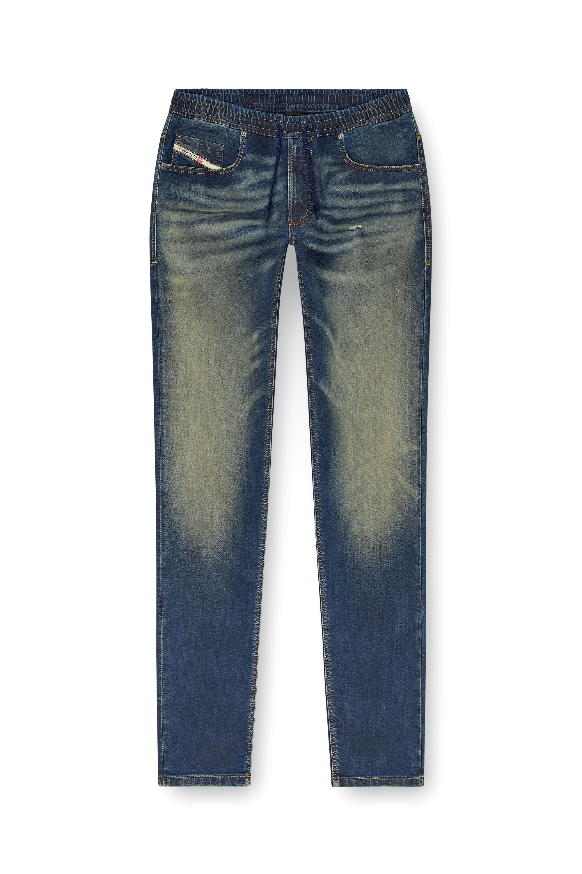 Diesel - Man's Tapered 2030 D-Krooley Joggjeans® 09J34, Dark Blue - 3