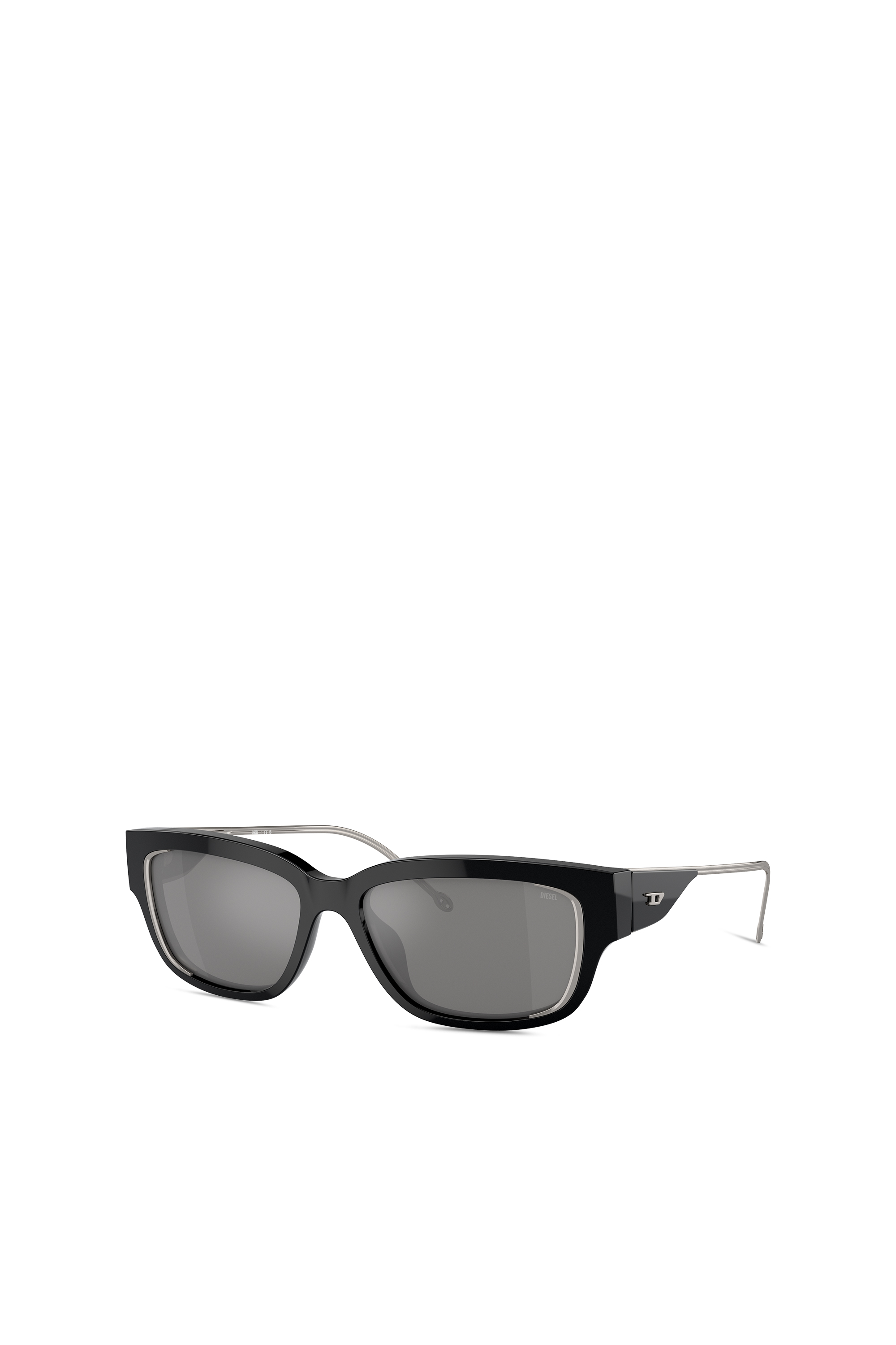 Diesel - 0DL2002, Unisex's Everyday style sunglasses in Black/Flash mirror - 4