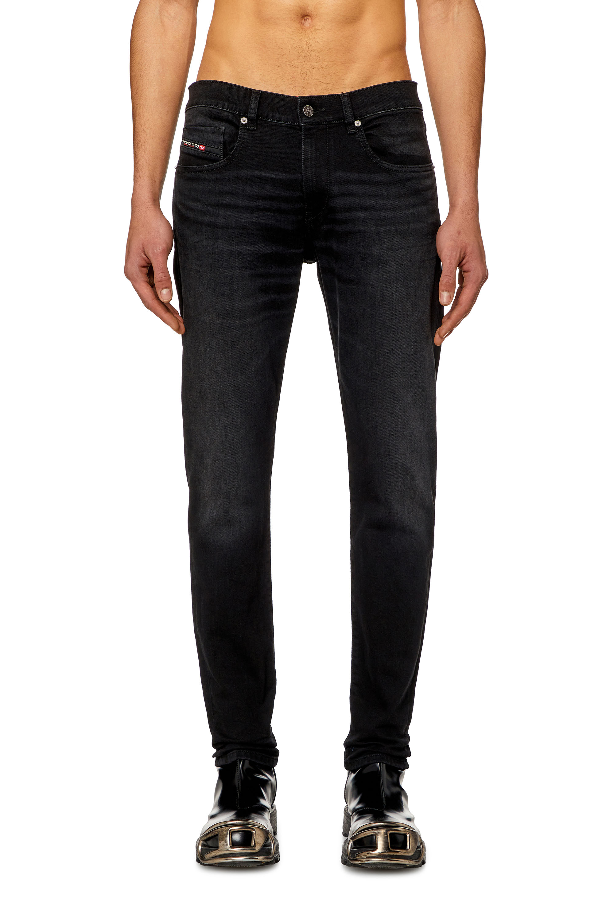 Diesel - Slim Jeans 2019 D-Strukt 09H32, Black/Dark grey - Image 1