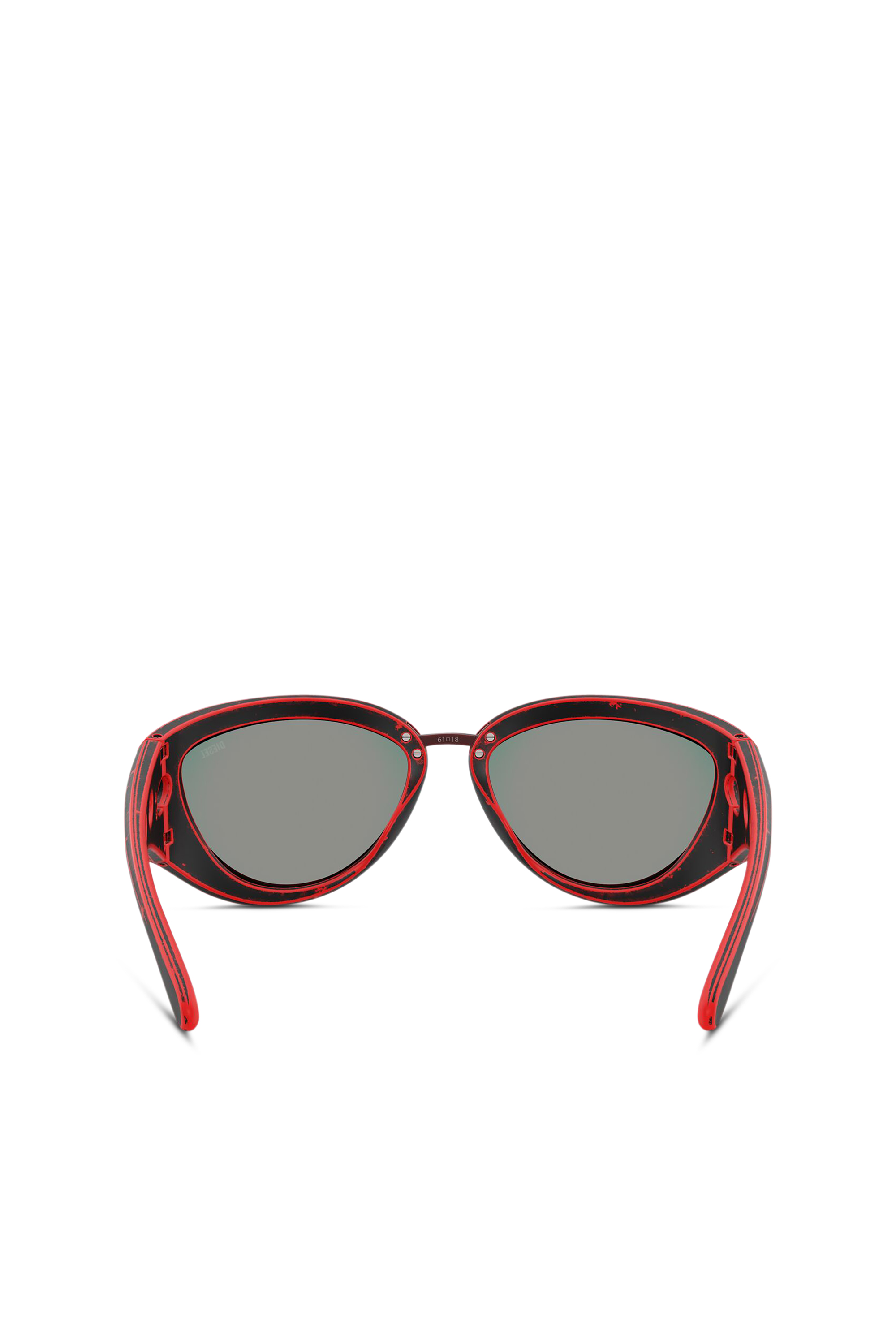 Diesel - 0DL3007U, Unisex's Cat-eye style sunglasses in Red - 3