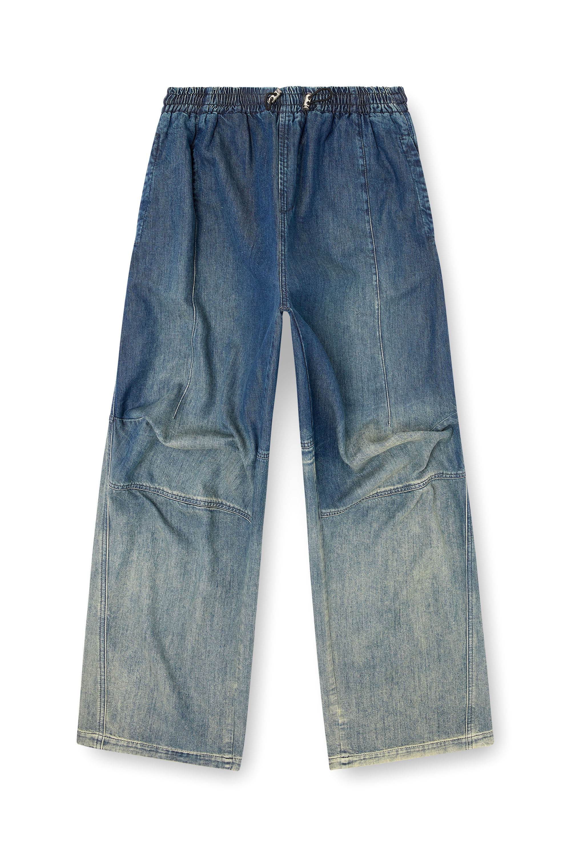 Relaxed Jeans D-Pari 068TC, Dark Blue Diesel - Man's Relaxed Jeans D-Pari 068TC, Dark Blue - 2