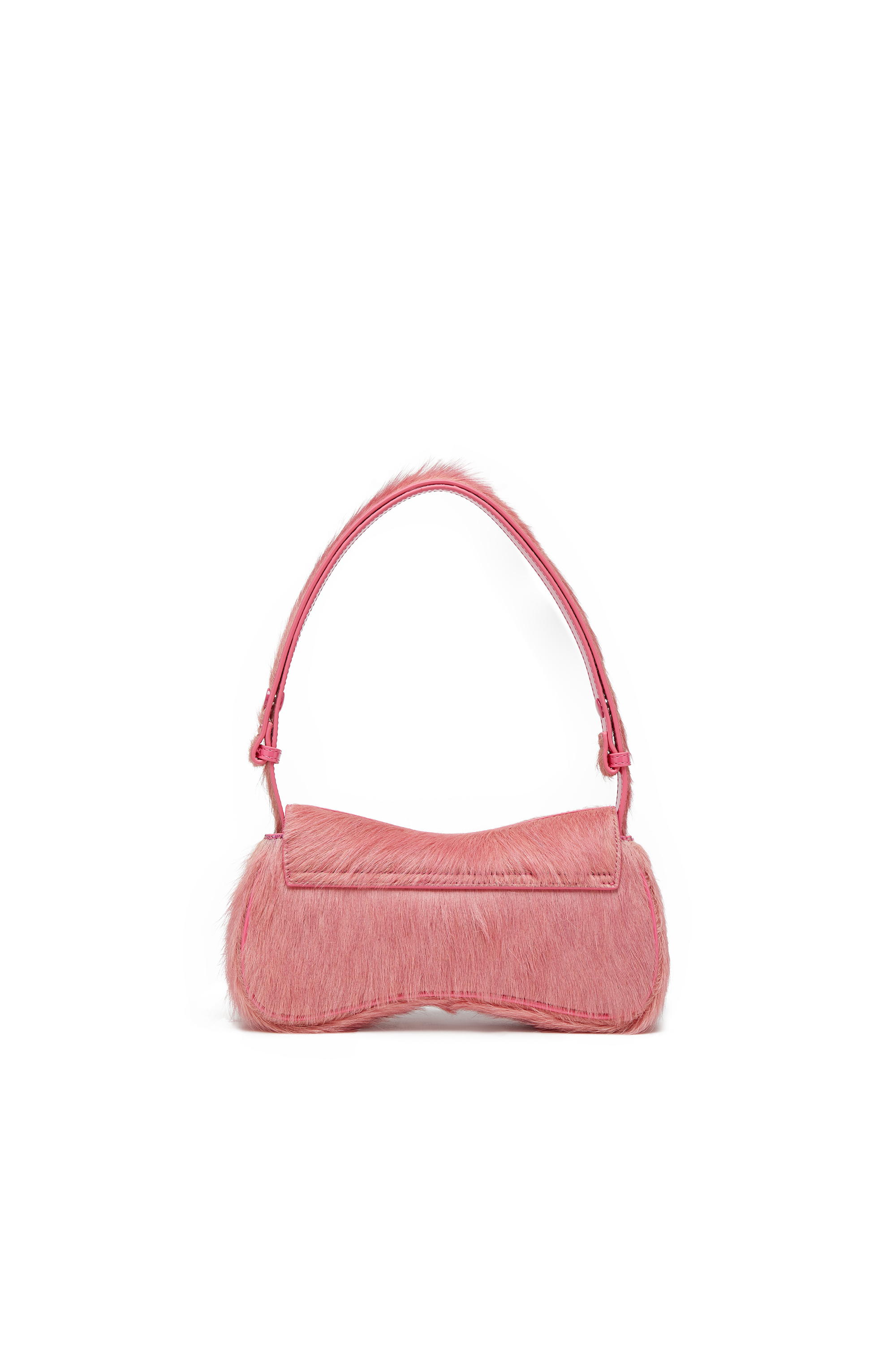 Diesel - PLAY CLUTCH, Woman's Play-Clutch in coloured hairy leather in Pink - 2