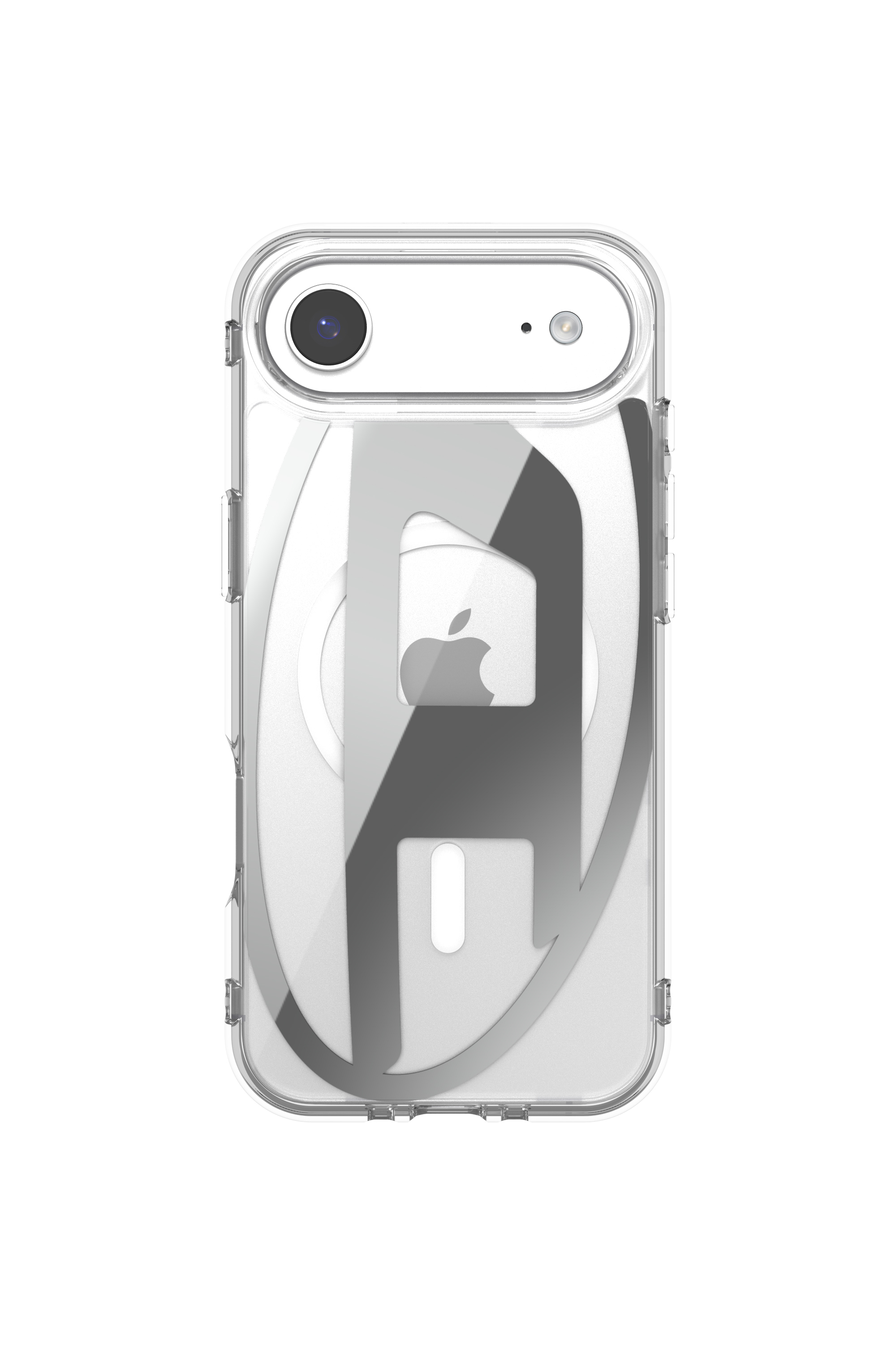 Diesel - 60412 AOP CASE, Unisex's Oval D metallic case with magsafe for iPhone 17 Air in Grey - 2