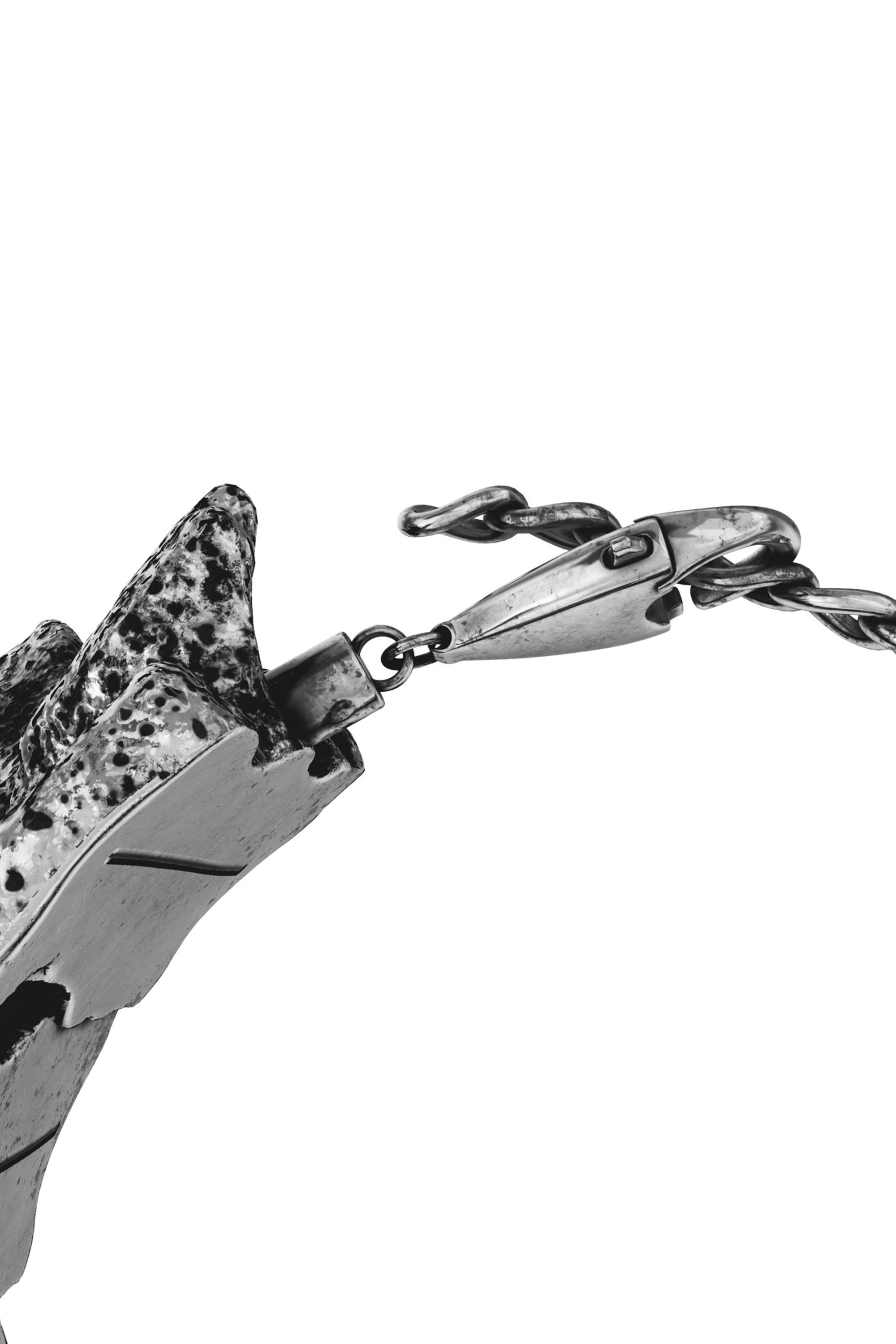 Diesel - DX1709040 JEWELLERY, Unisex's Silver-tone components bracelet in Dark grey - 2