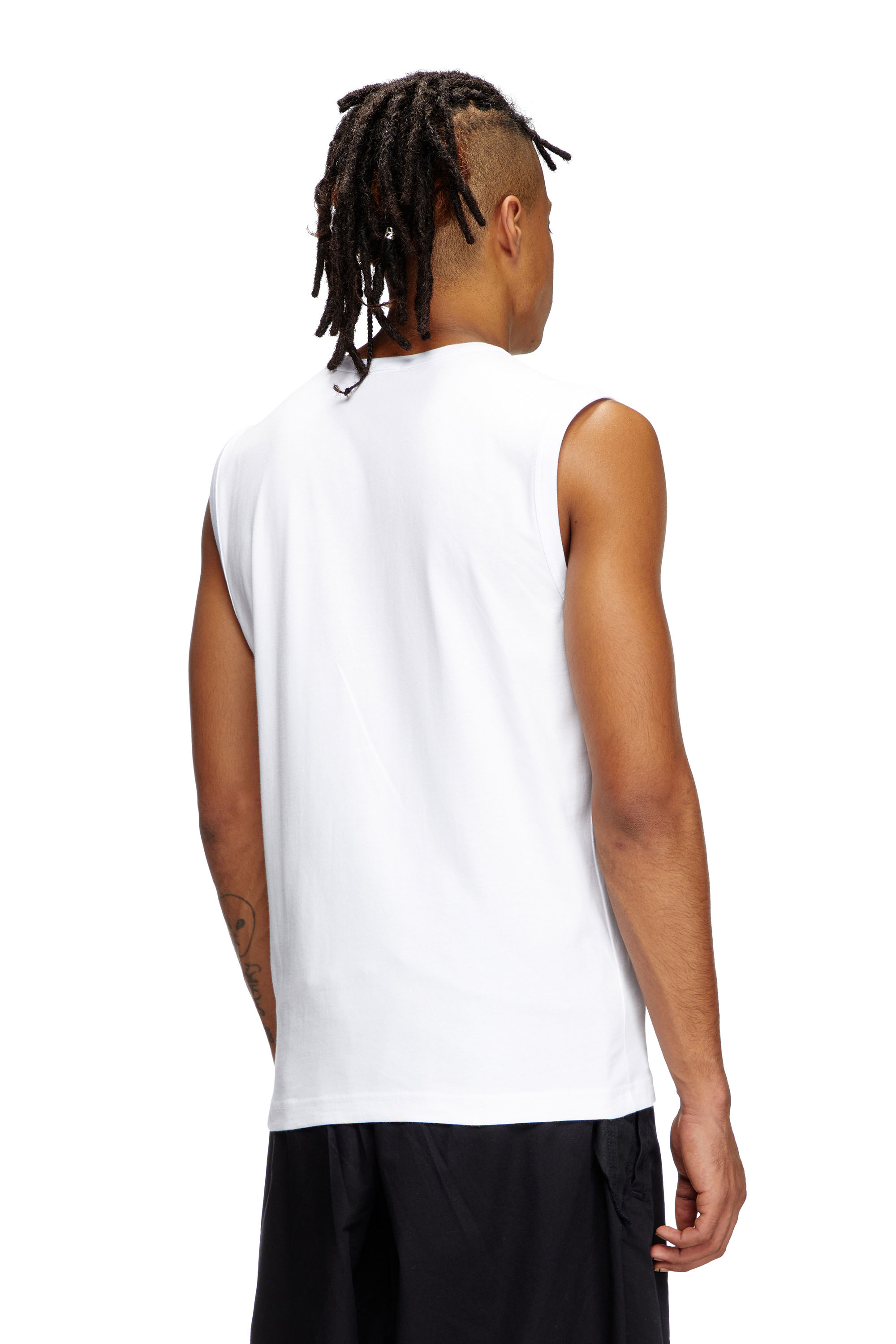 Diesel - T-BISCO-BIGOVAL, Man's Sleeveless top in White - 4