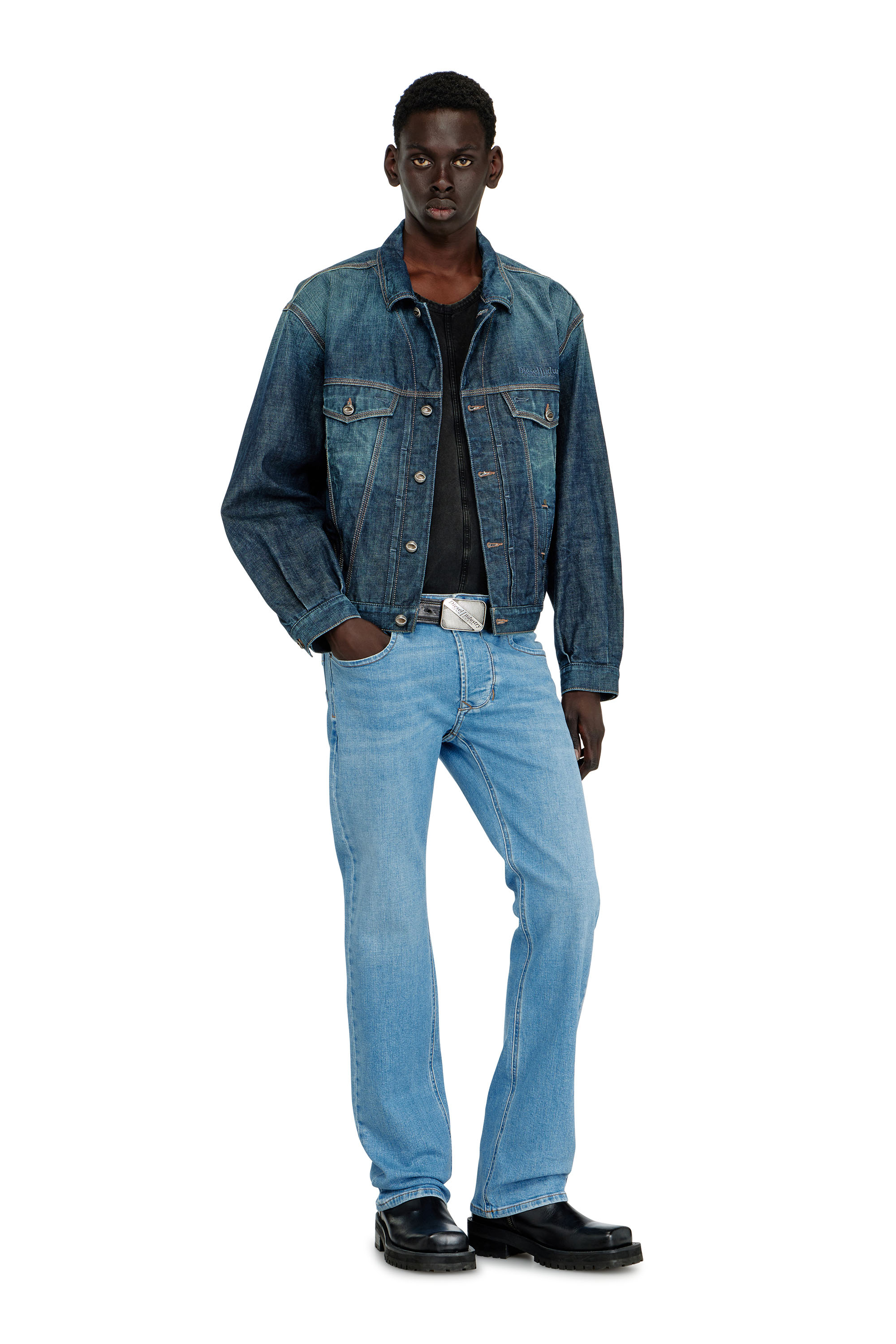 Diesel - Man's Regular Jeans 1985 Larkee 0HDBJ, Light Blue - 2