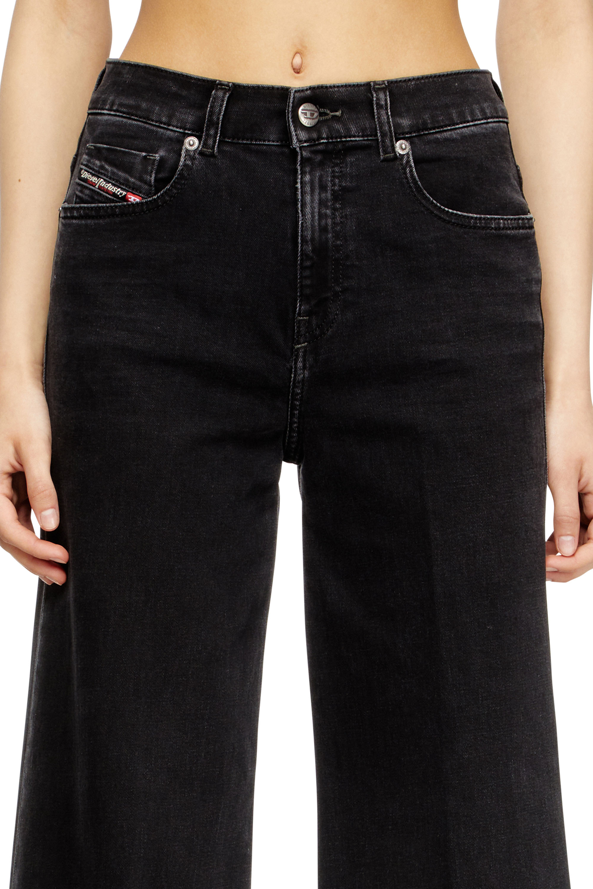 Diesel - Woman's Flare Jeans 1978 D-Akemi 09M69, Black/Dark grey - 4