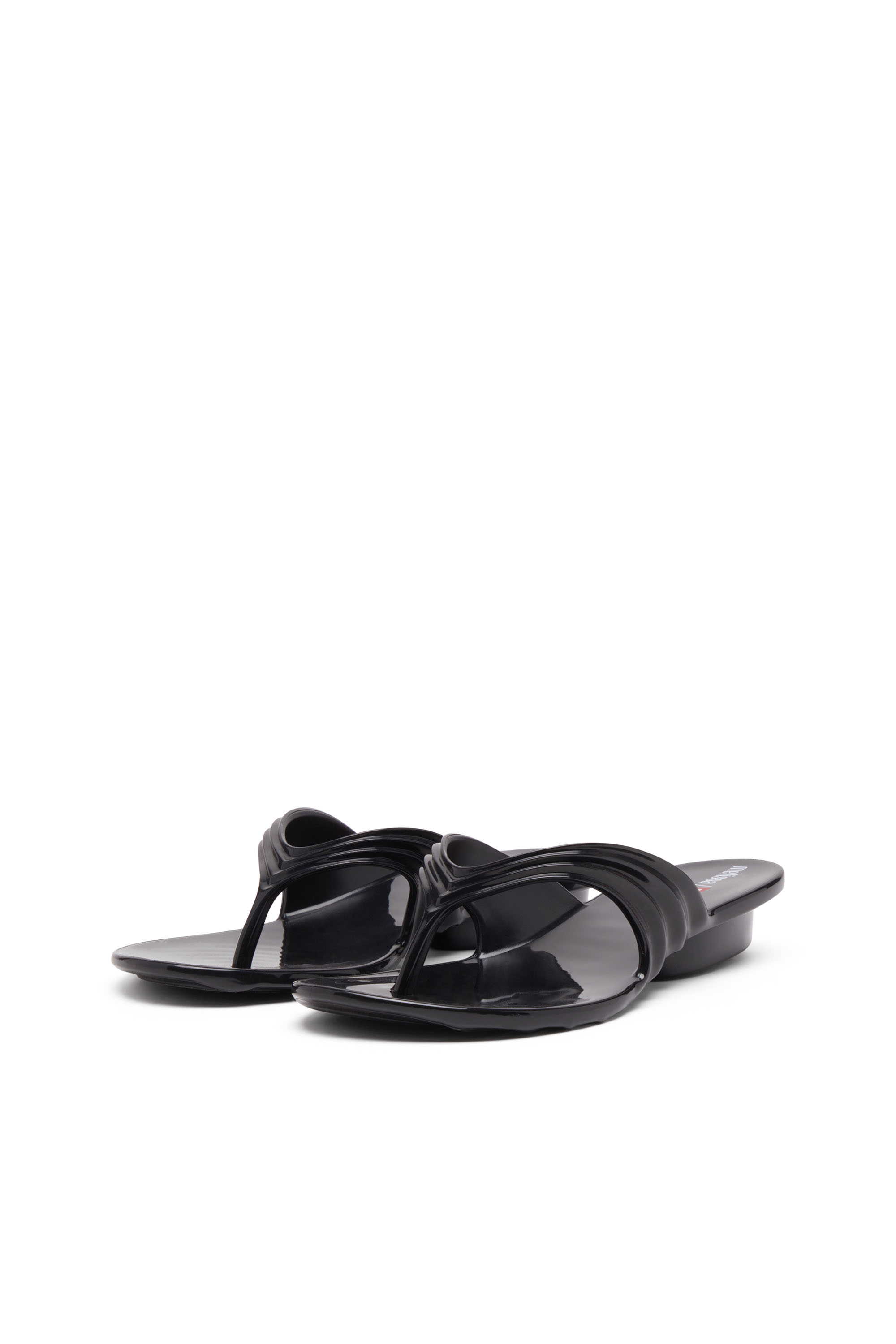 MELISSA QUANTUM THONG, Black Diesel - MELISSA QUANTUM THONG, Woman's Sculptural flip-flops in Melflex® in Black - 9