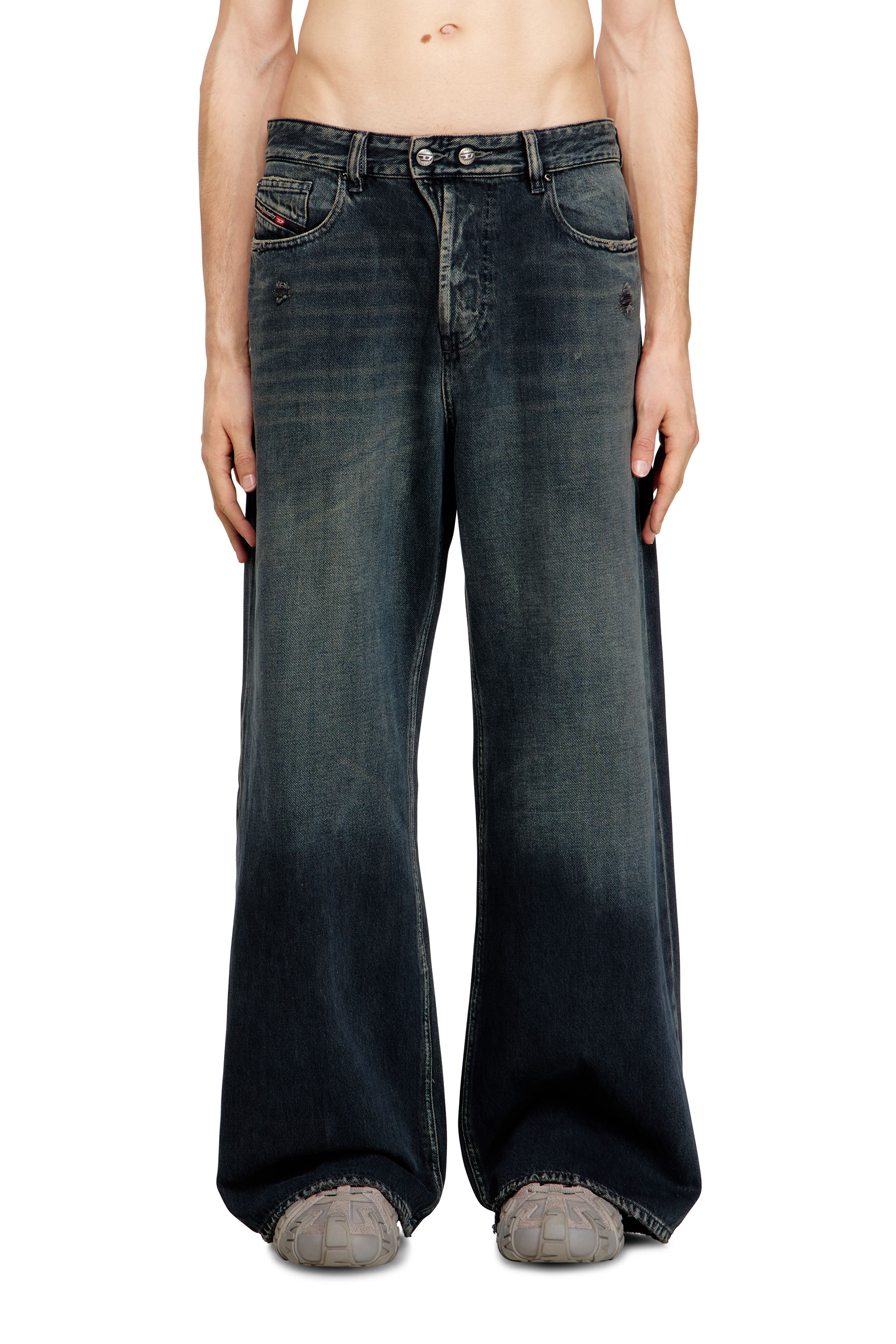 Diesel - Unisex's Relaxed Jeans 1996 D-Sire 09N67, Dark Blue - 2